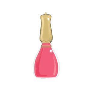 SuperShape™ 37" Spa Party Nail Polish Bottle Foil Balloon