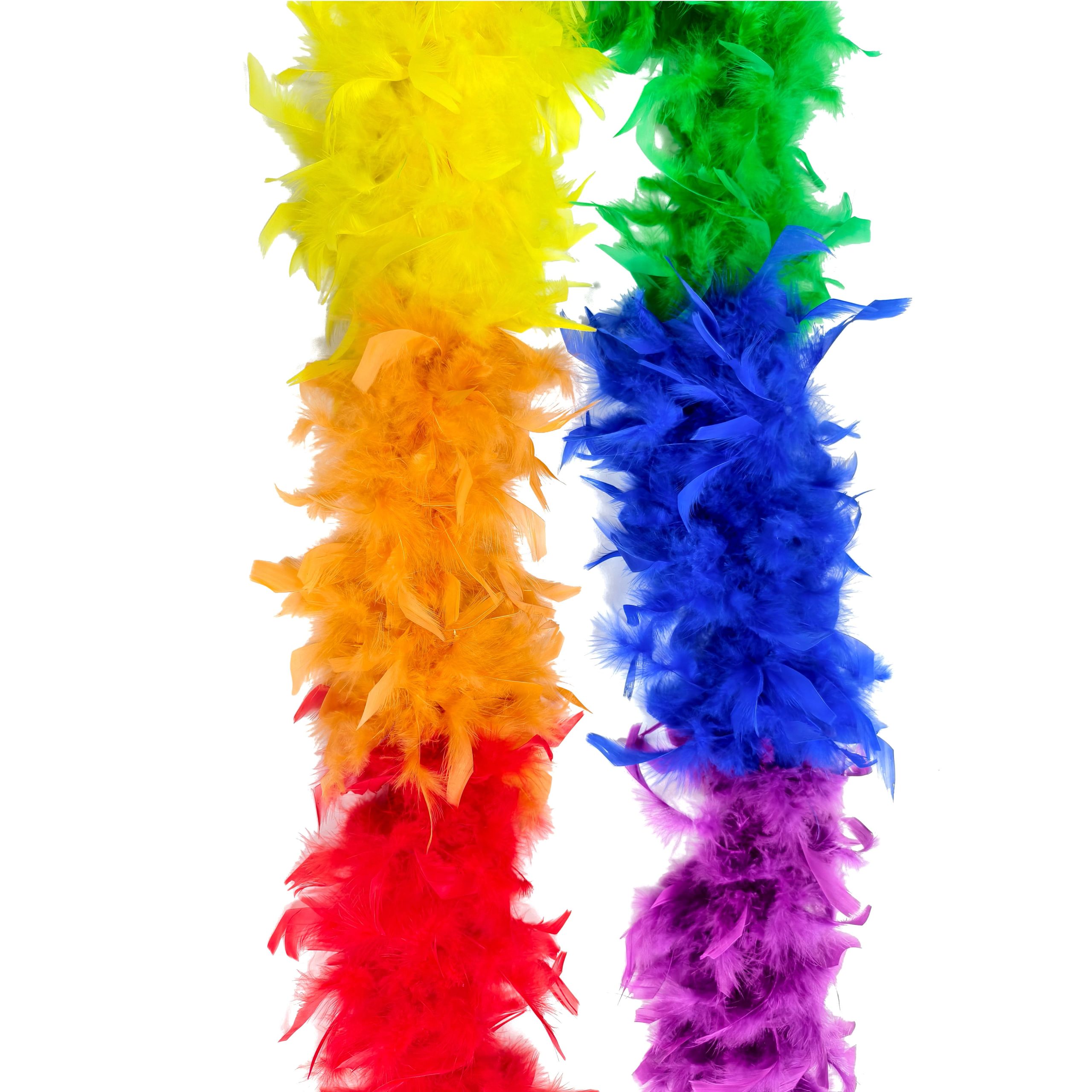 6ft. Rainbow Feather Boa Garland by Celebrate It™ - Image 2