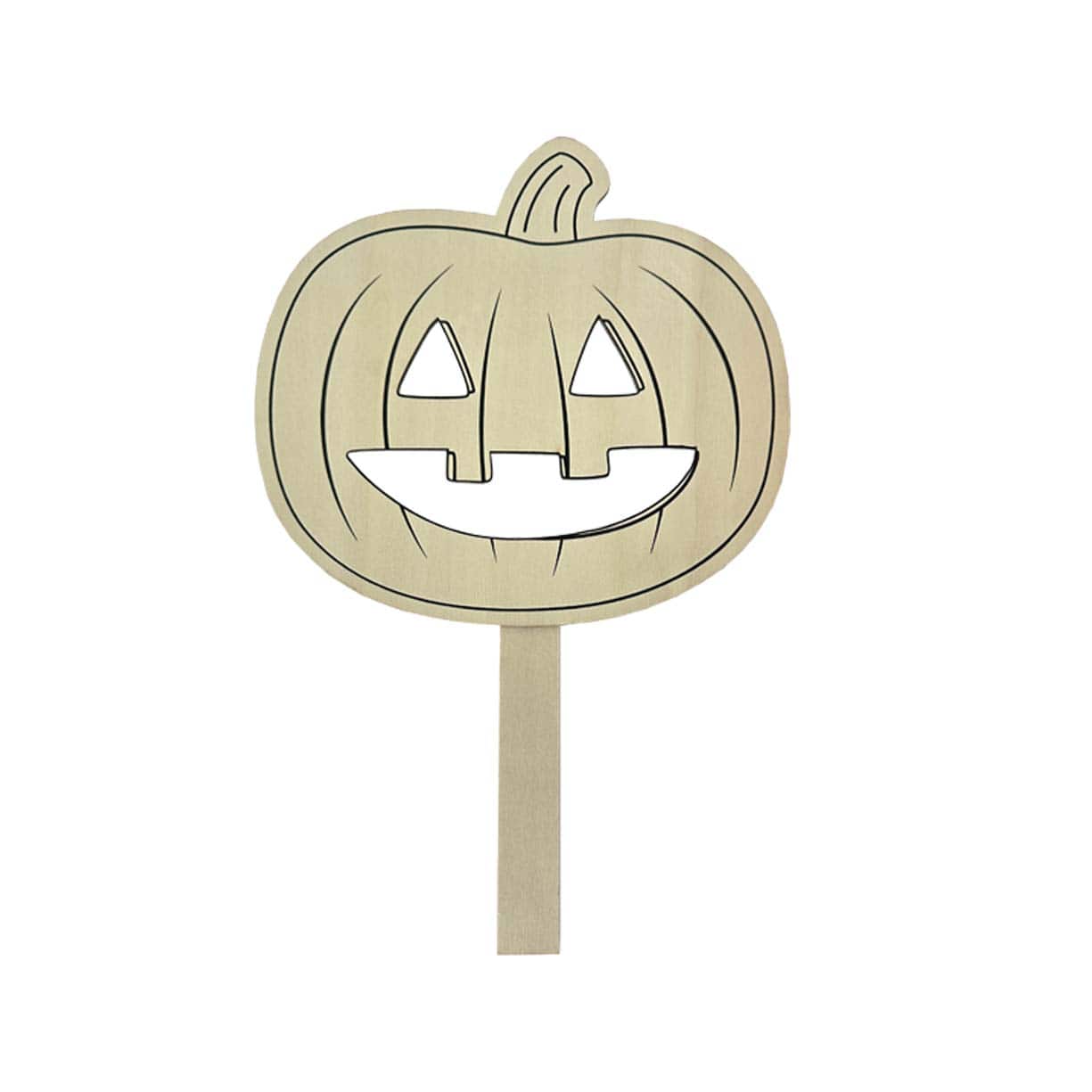 Color Your Own Wood Jack-o'-Lantern Halloween Mask by Creatology™