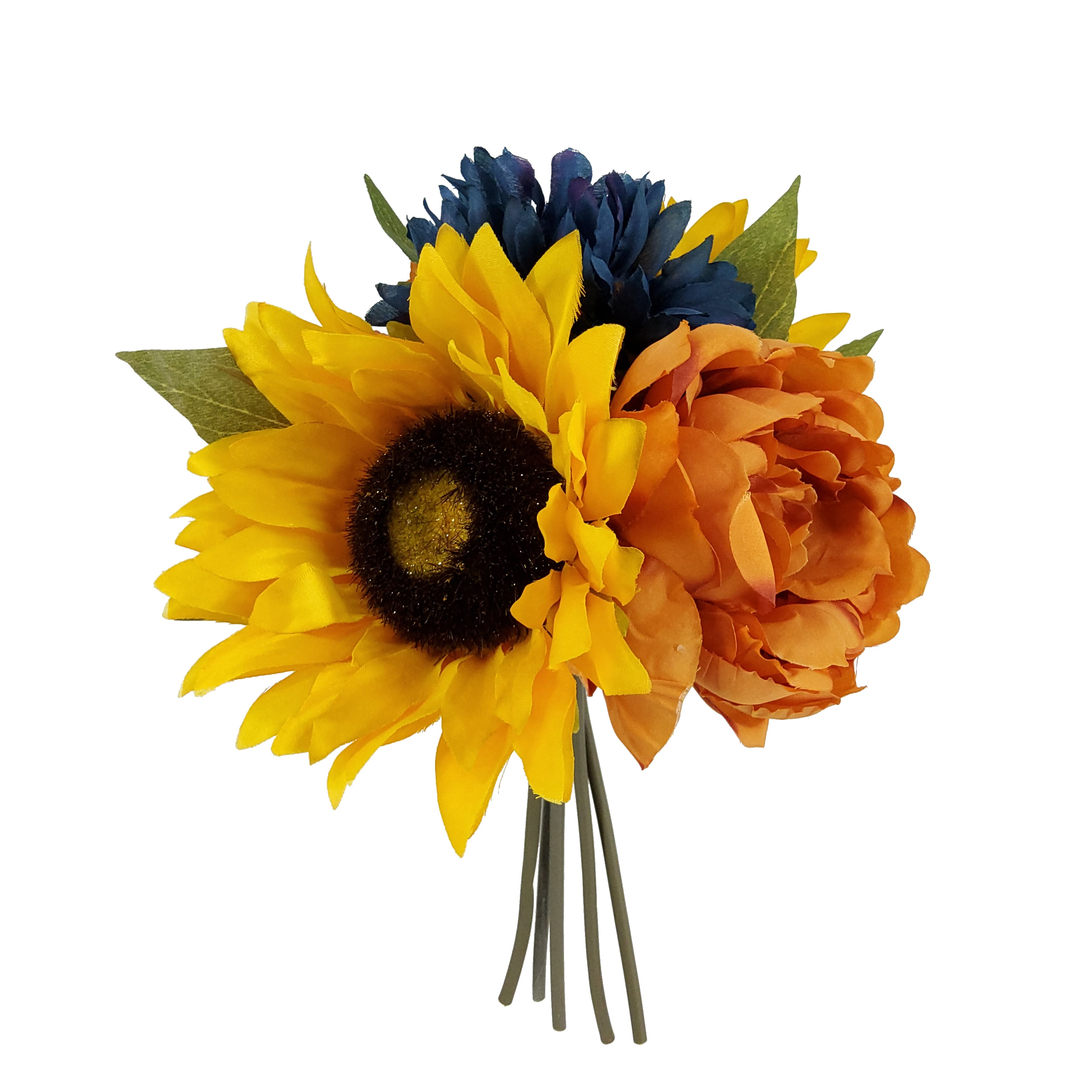11" Yellow Sunflower & Peony Mix Bouquet by Ashland®
