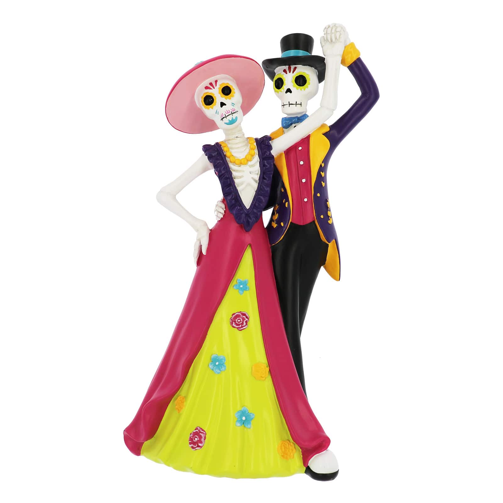 11.42" Dancing Skeleton Couple Resin Tabletop Décor by Ashland®