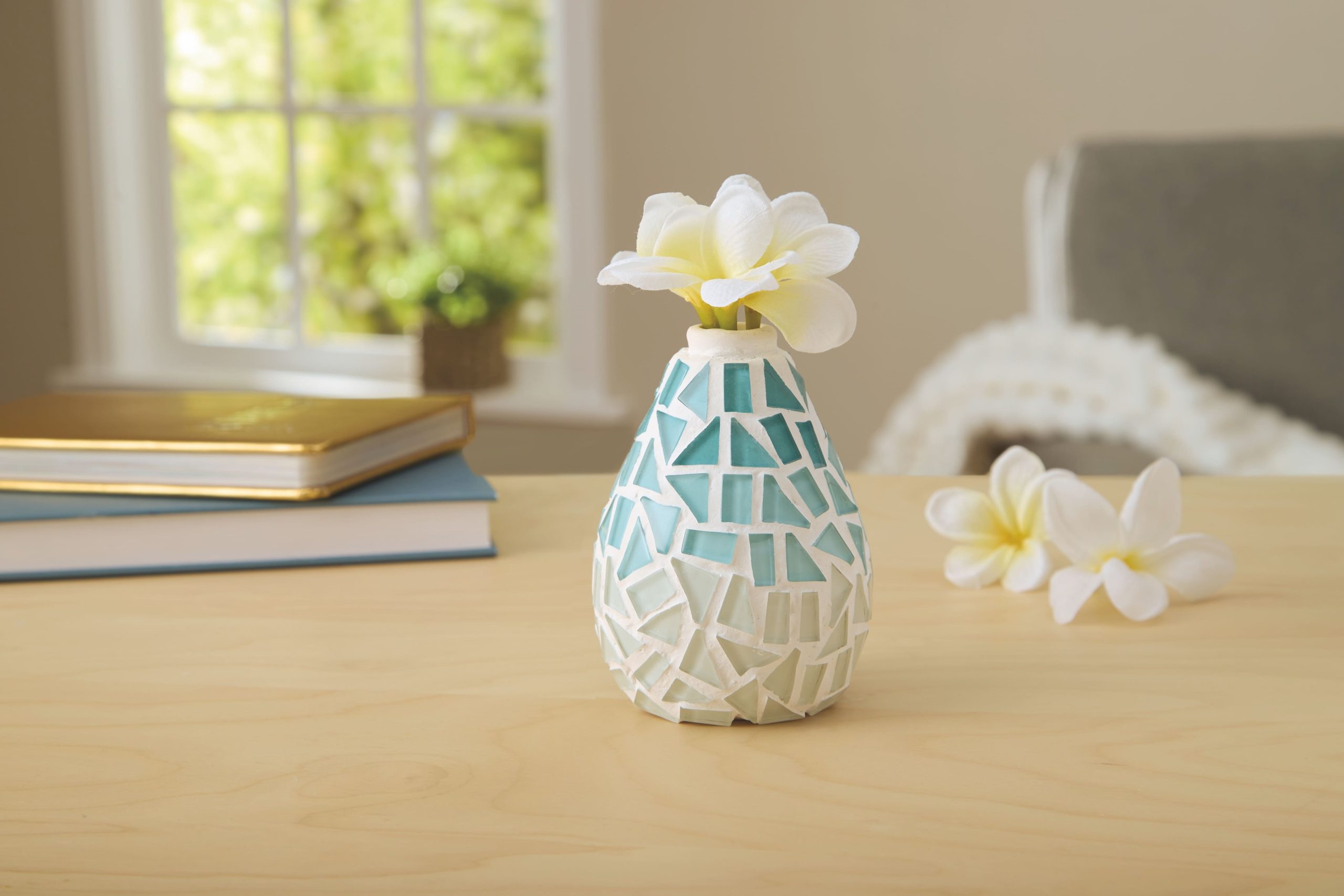 Teal & Gray Mosaic Vase Kit by Make Market®