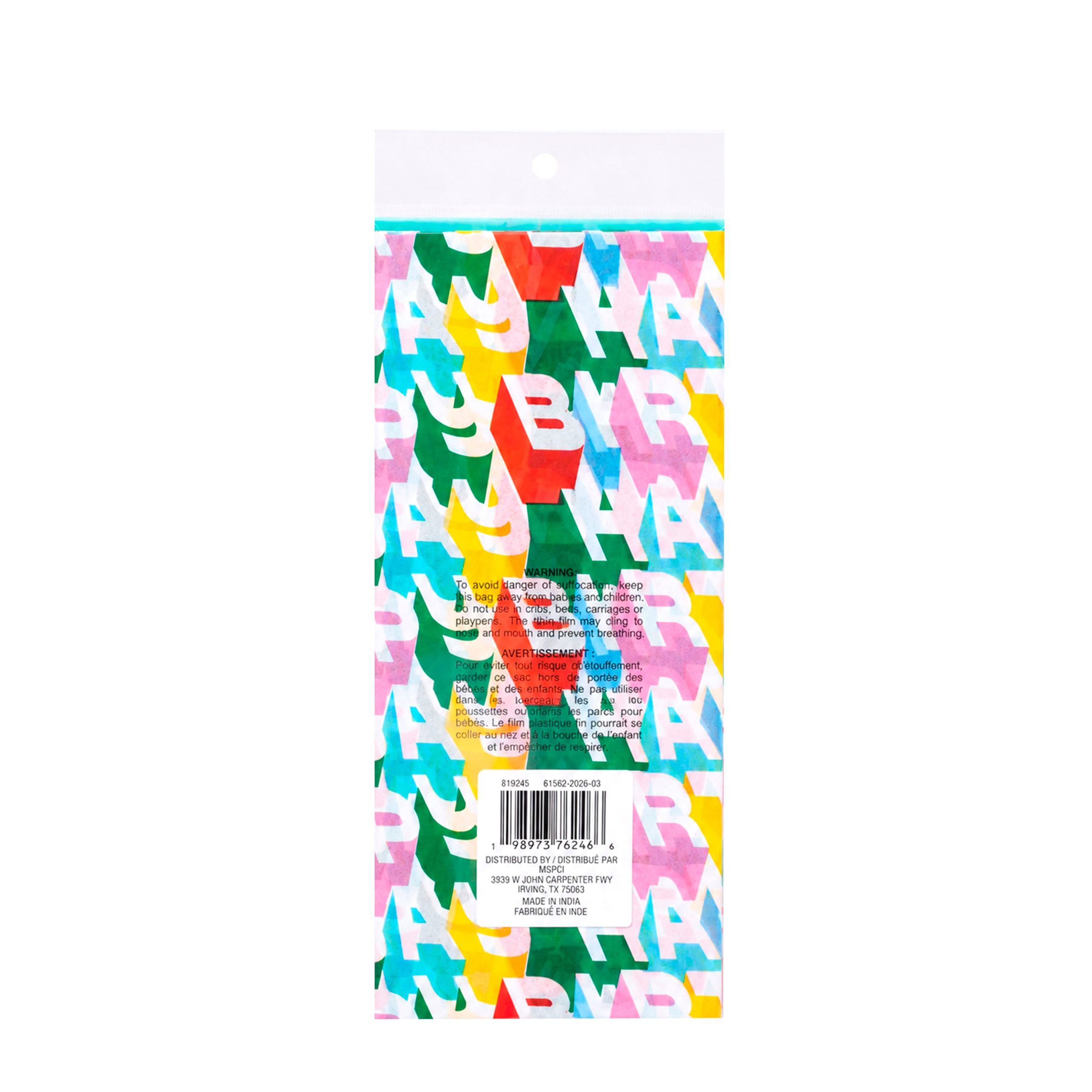 Multicolor Happy Birthday Tissue Paper Sheets, 12ct. by Celebrate It™ - Image 4