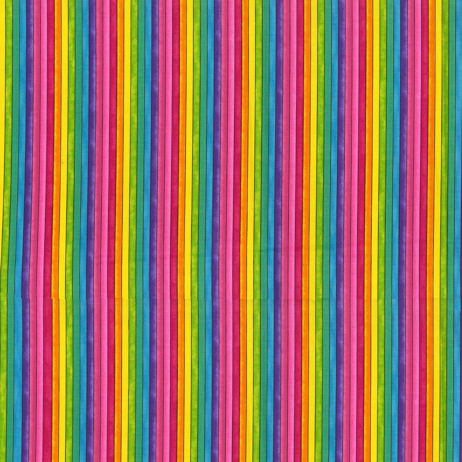 Fabric Traditions Multicolor Bright Stripes Cotton Fabric