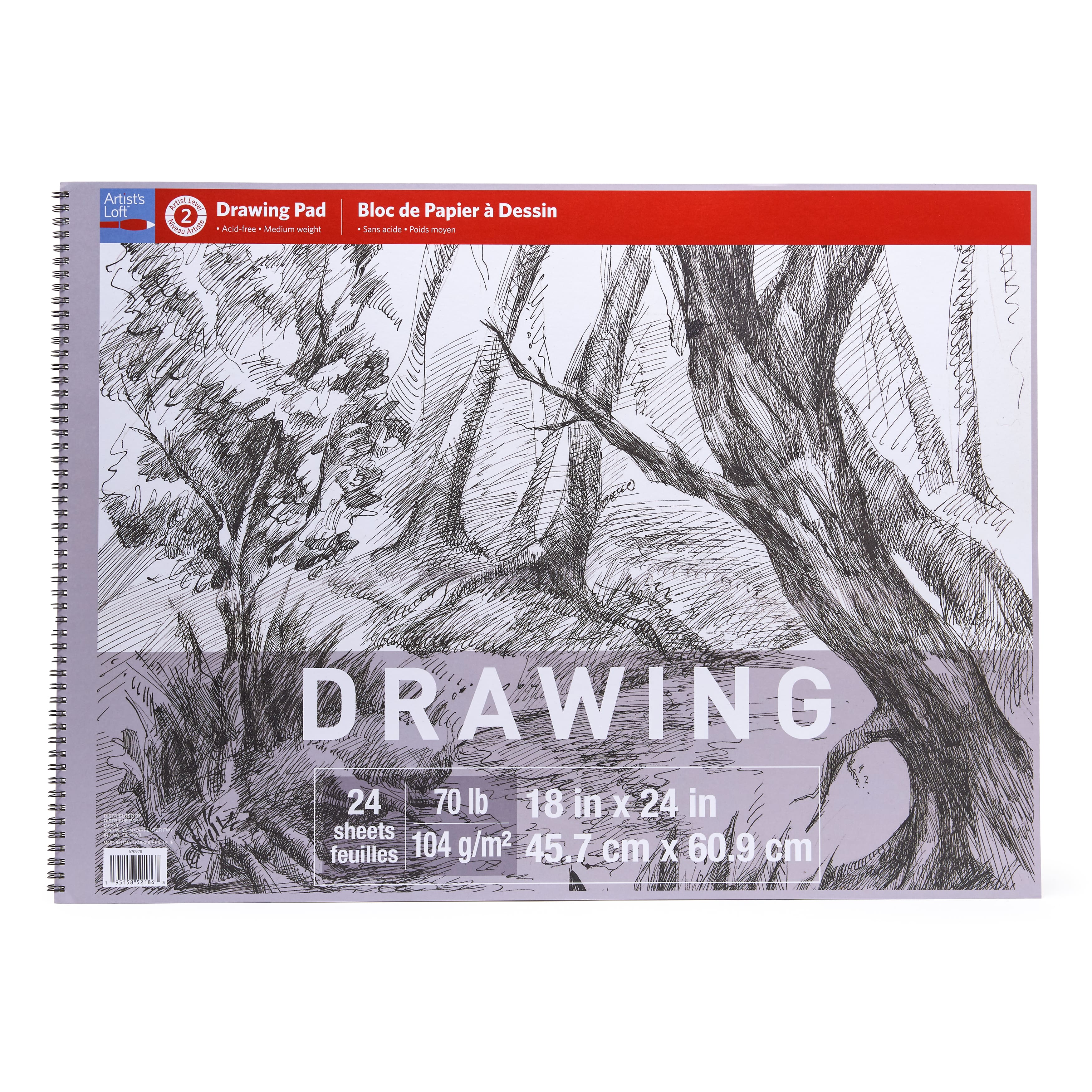 Drawing Paper Pad by Artist's Loft™, 18" x 24"