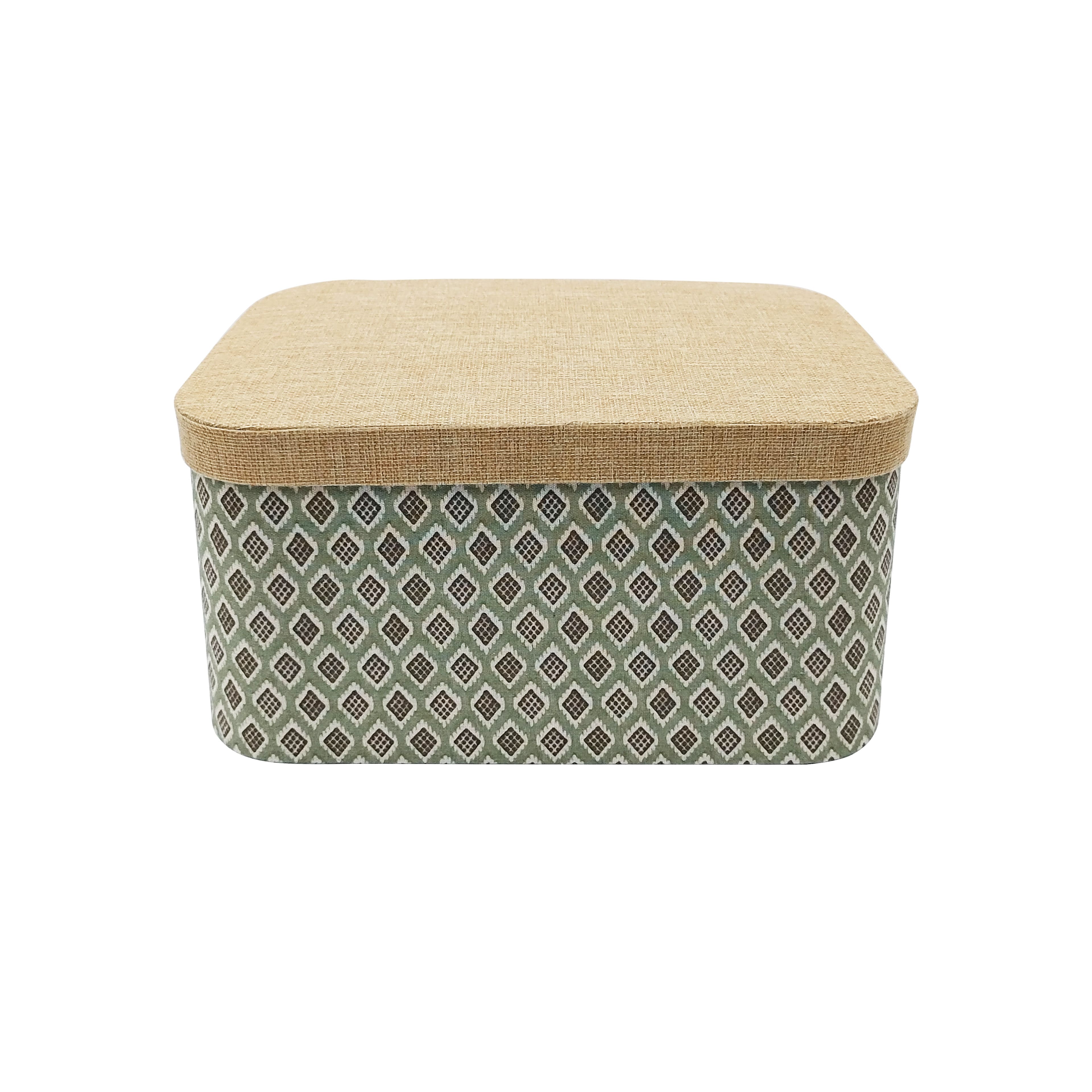 Large Decorative Box with Fabric Lid by Ashland®