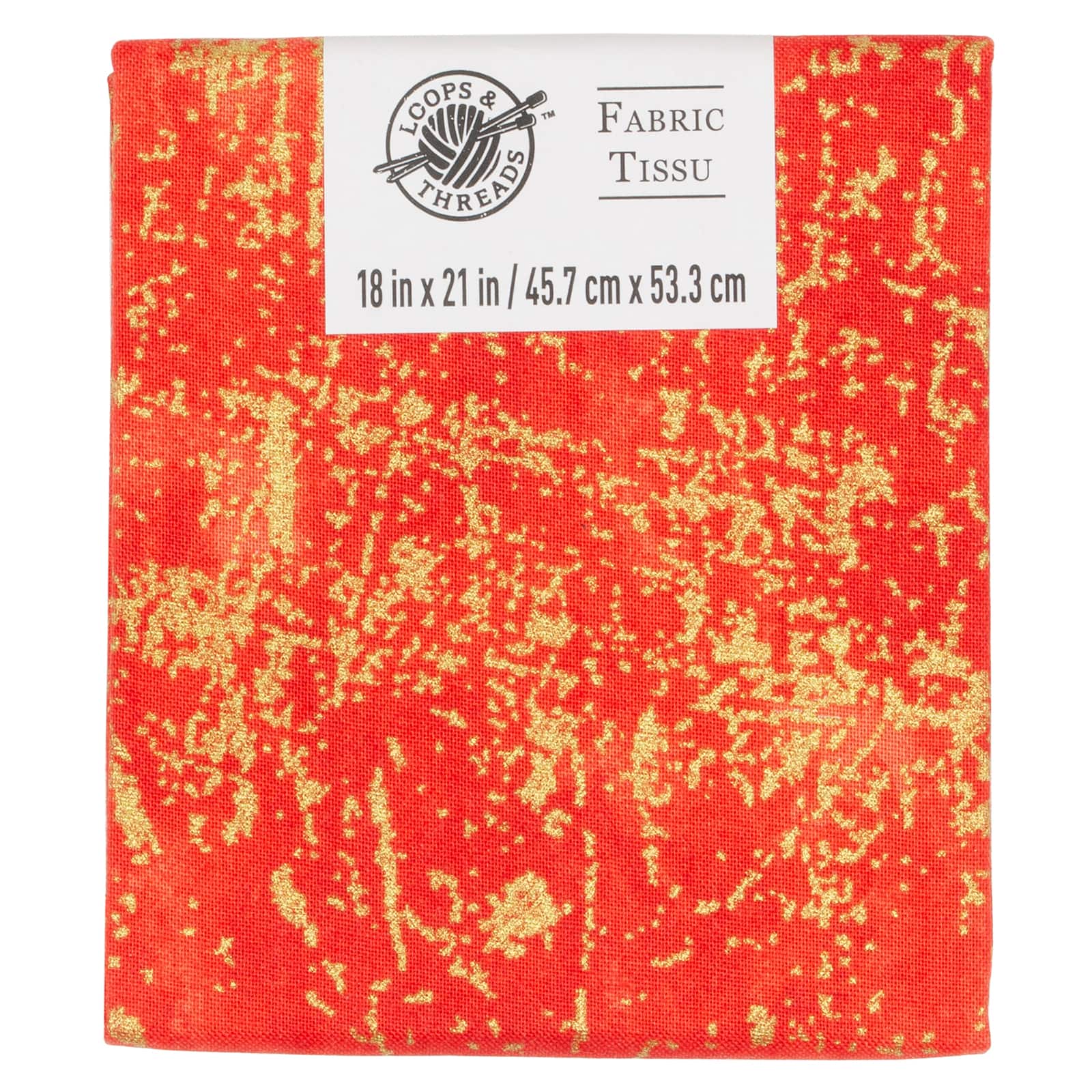Red & Yellow Cotton Fabric by Loops & Threads™