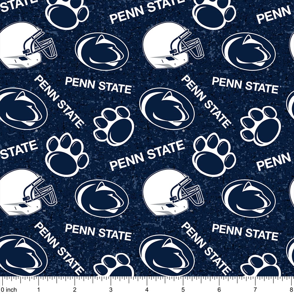 NCAA Penn State University Tone-on-Tone Cotton Fabric