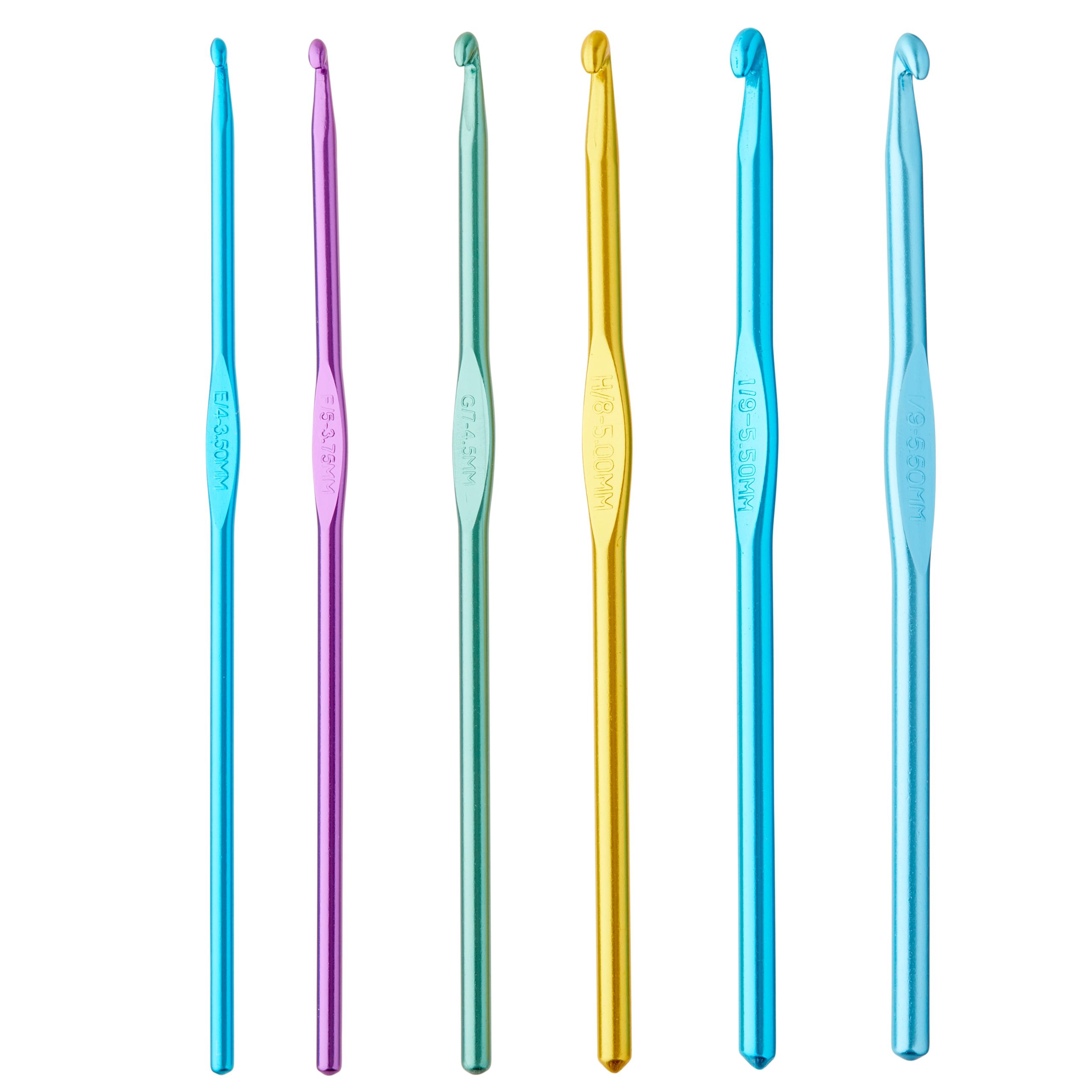 Anodized Crochet Hook Set by Loops & Threads®, E-J - Image 3