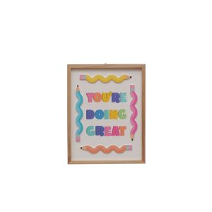 Class Rules! 10" x 12.75" Doing Great Wall Décor by B2C™