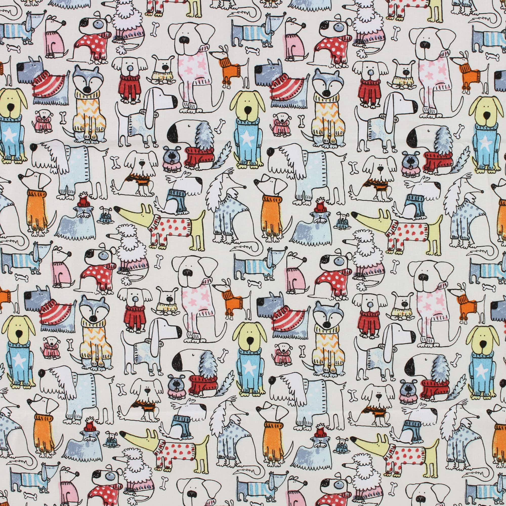 Richloom Godogs Linen Cotton Quilting Fabric