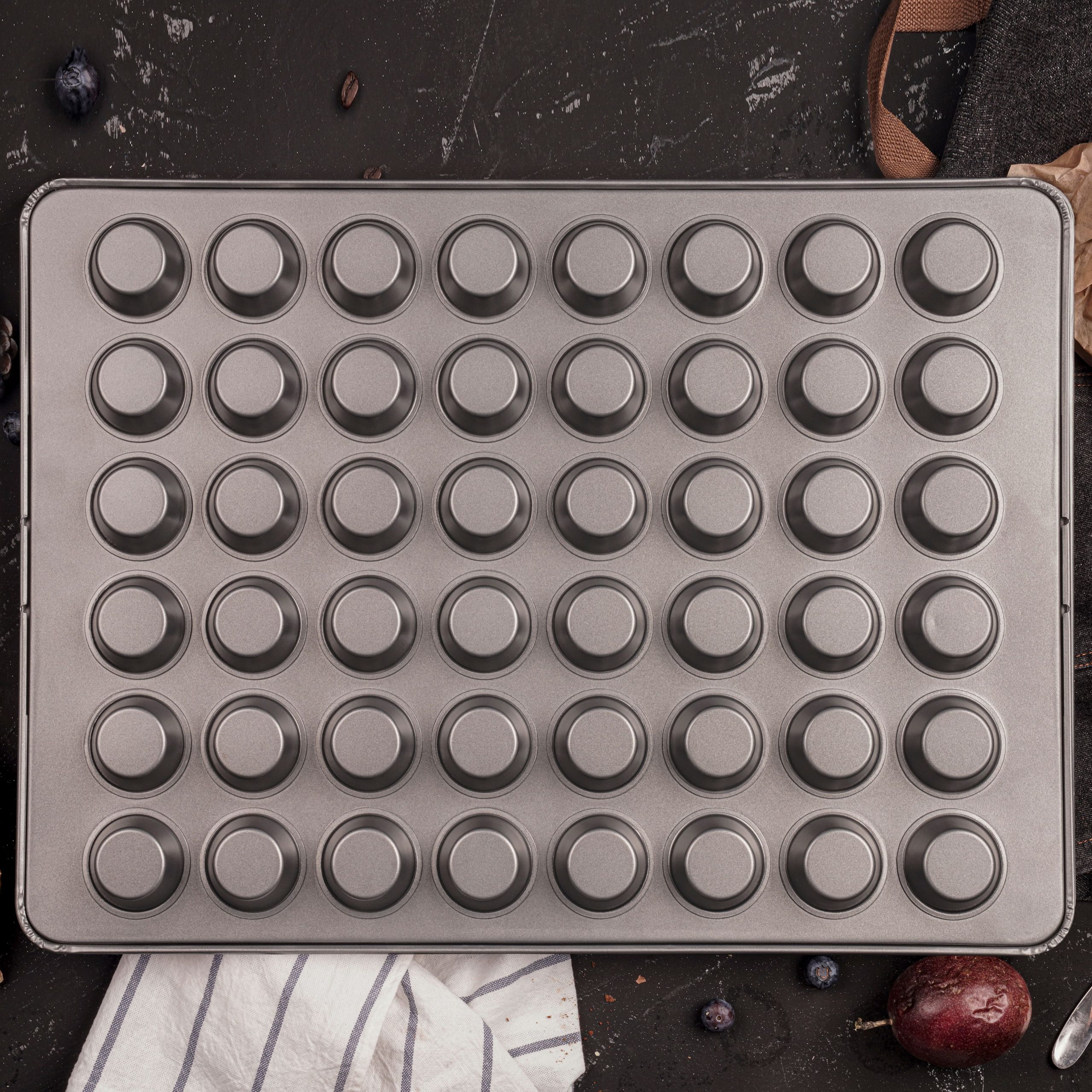 Non-Stick 48-Cavity Mini Muffin Pan by Celebrate It® - Image 4