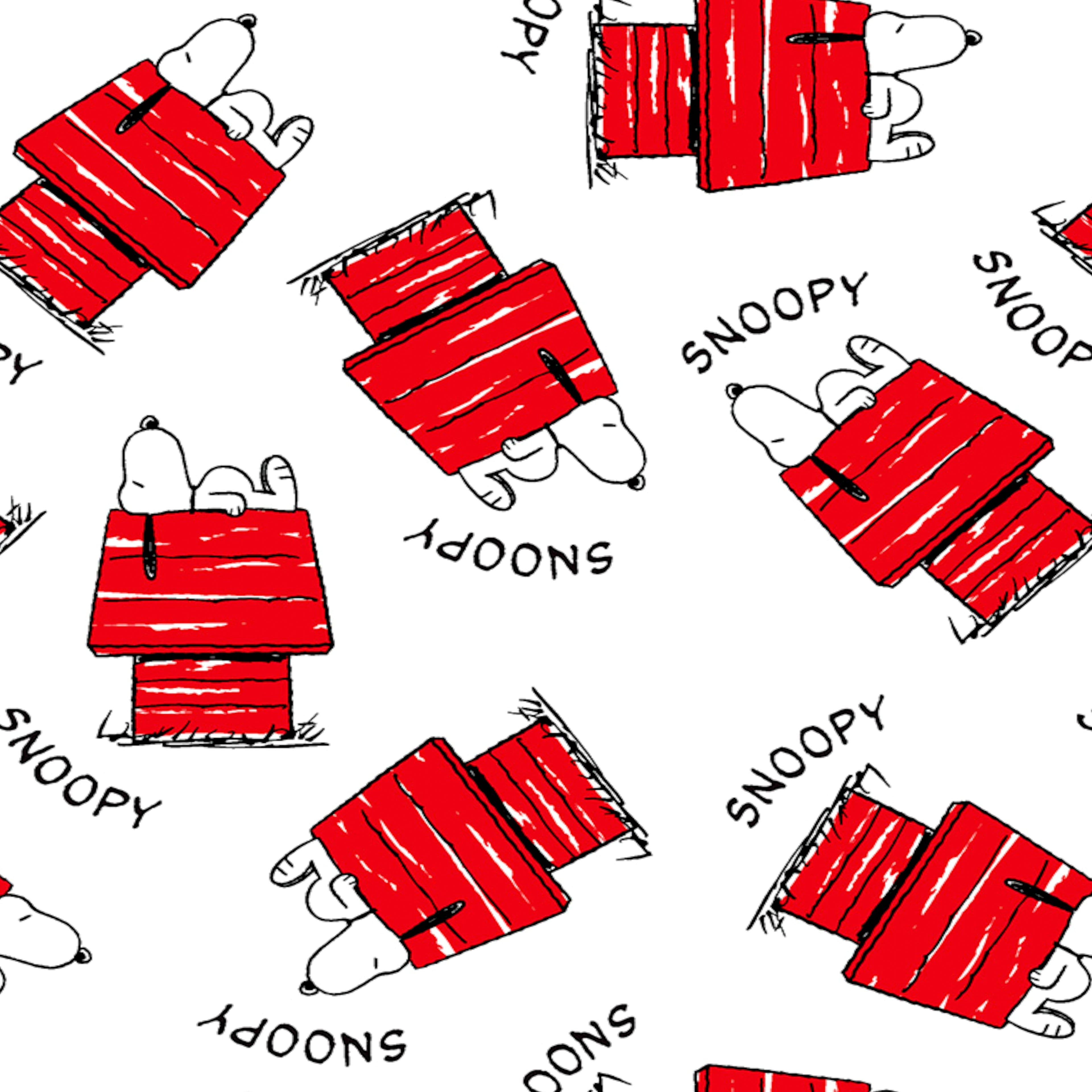 Peanuts® Snoopy Sleepy House Cotton Fabric
