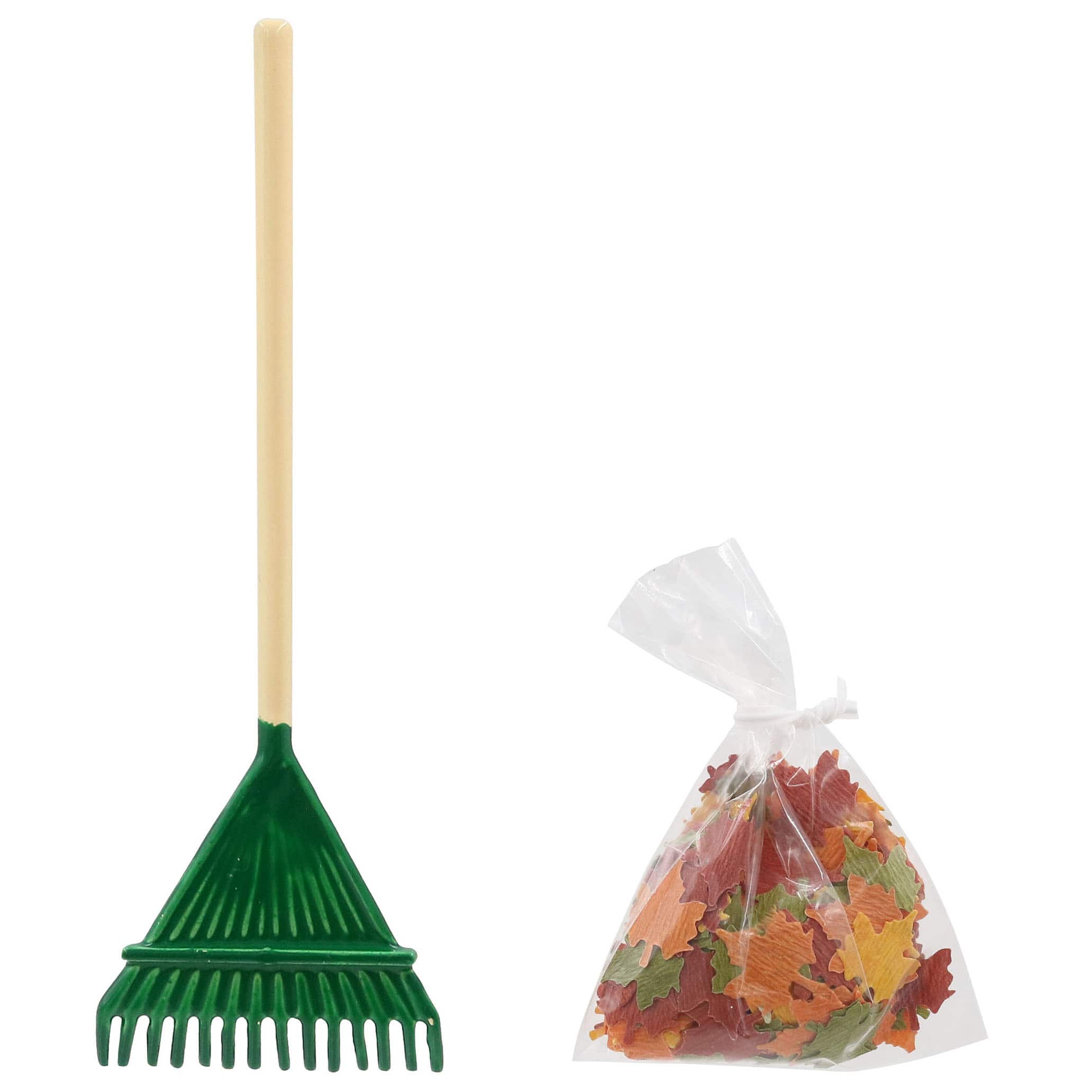 Mini Rake & Leaves by Ashland®