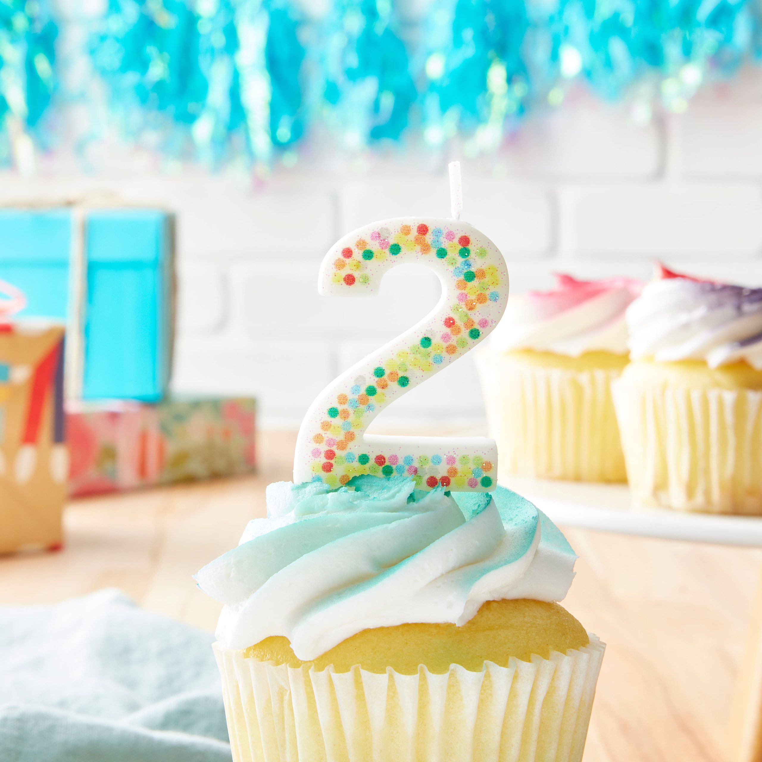Confetti Number Birthday Candle by Celebrate It™ - Image 2
