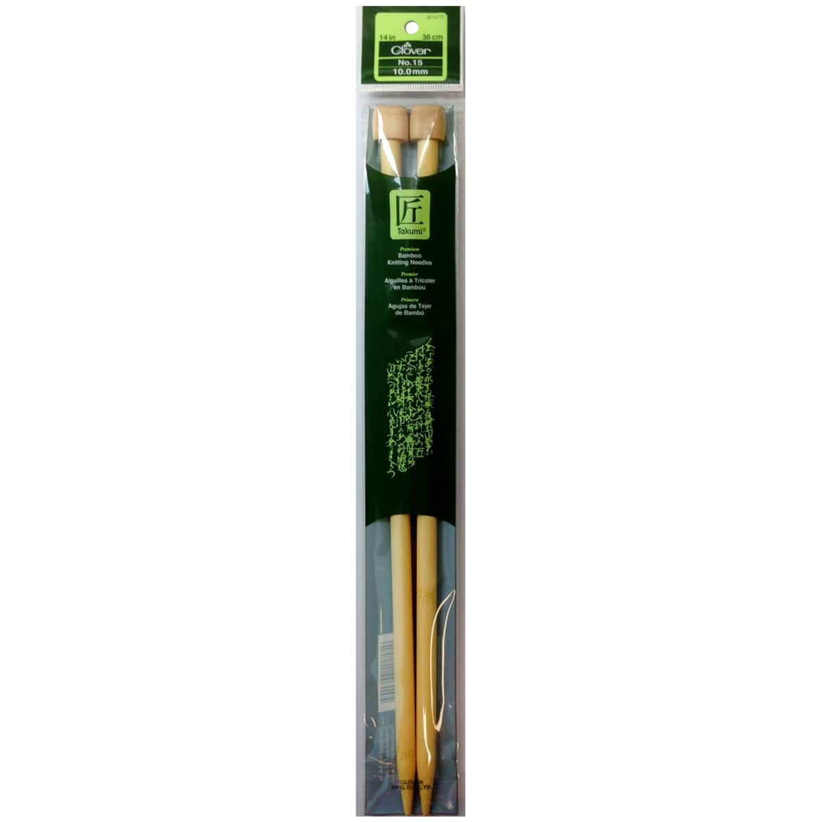 Takumi Bamboo Single Pointed Knitting Needles, 14”