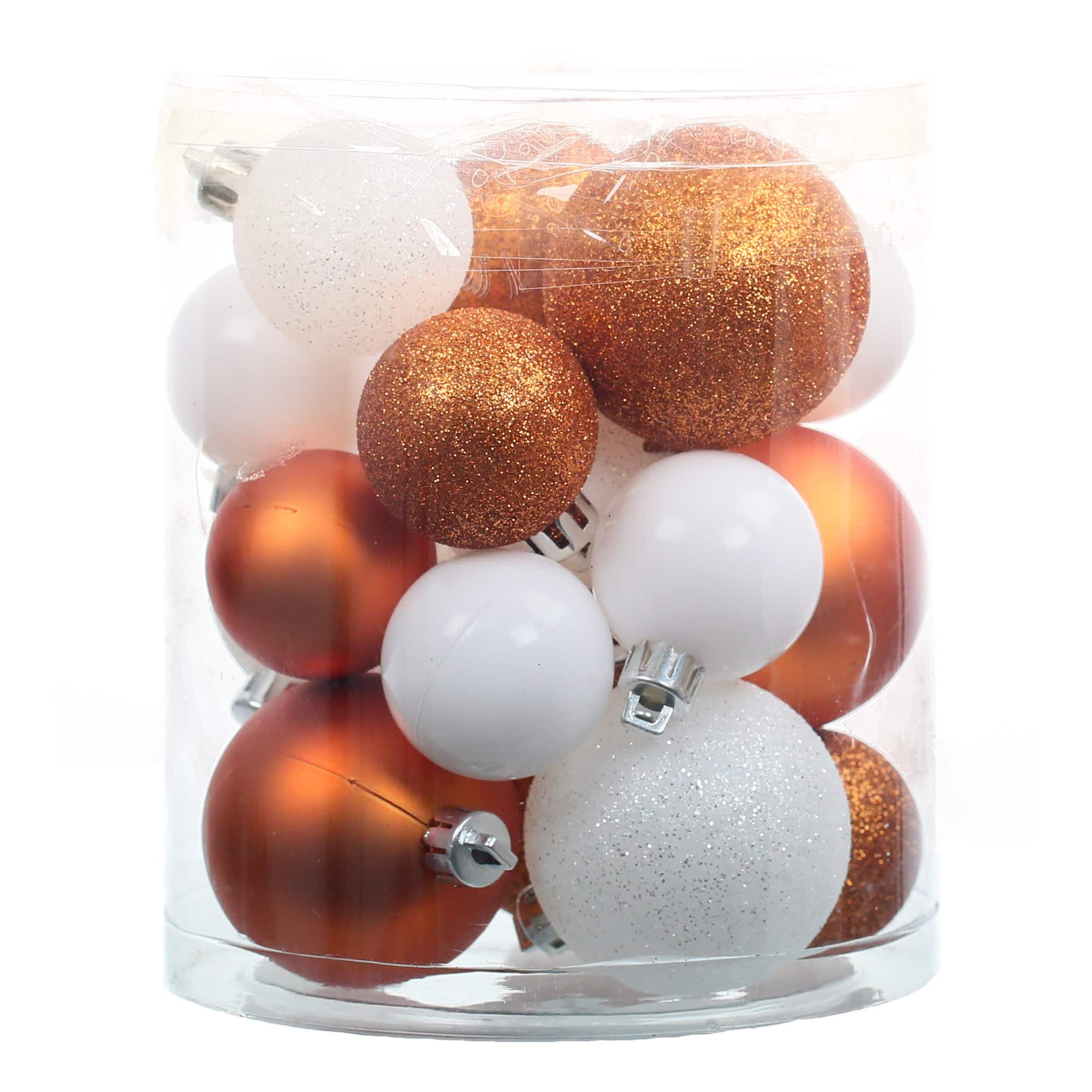 20 Pack 35mm & 48mm Orange & White Halloween Ornaments by Ashland®