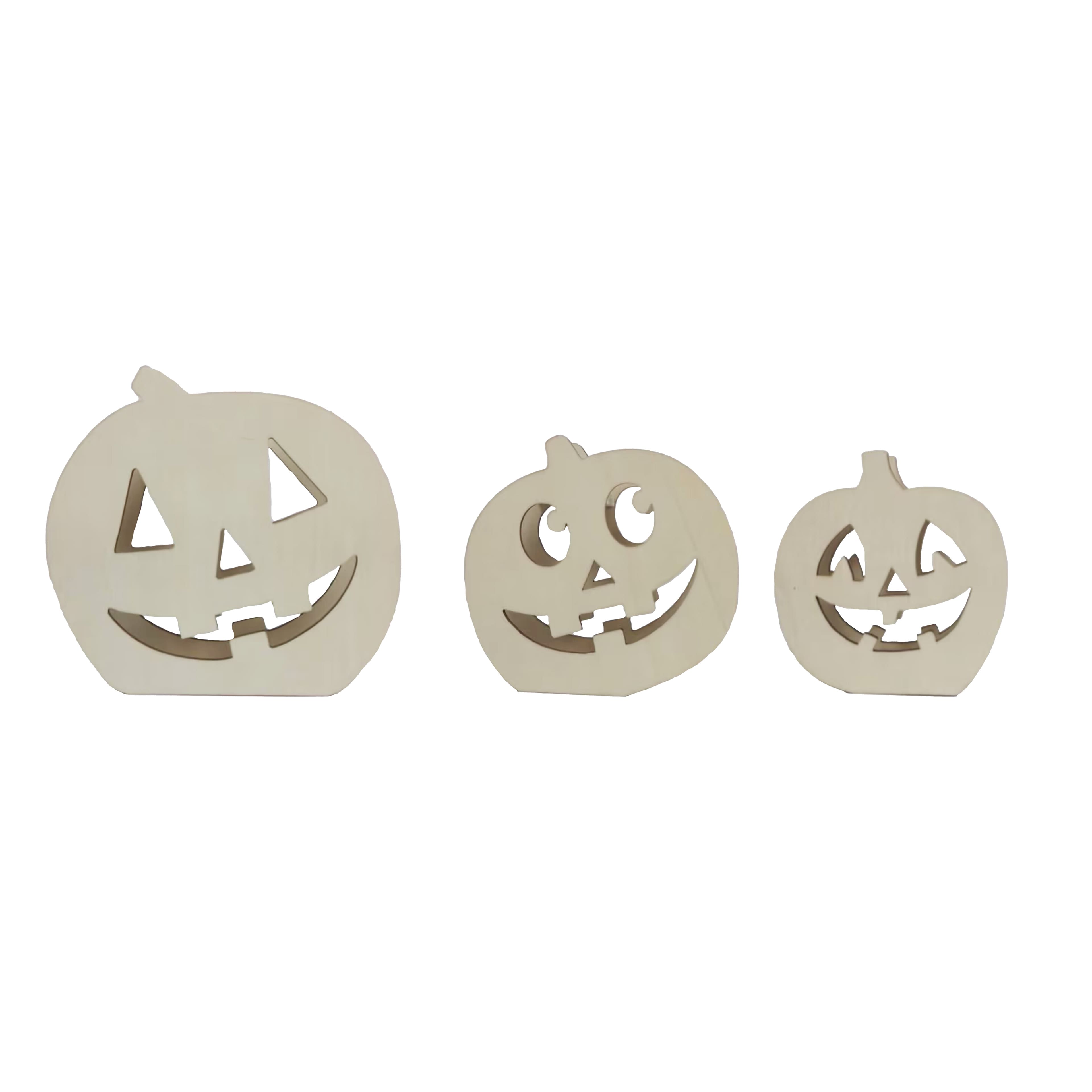 Jack-o'-Lantern Stackable DIY Wood Décor Set by Make Market®