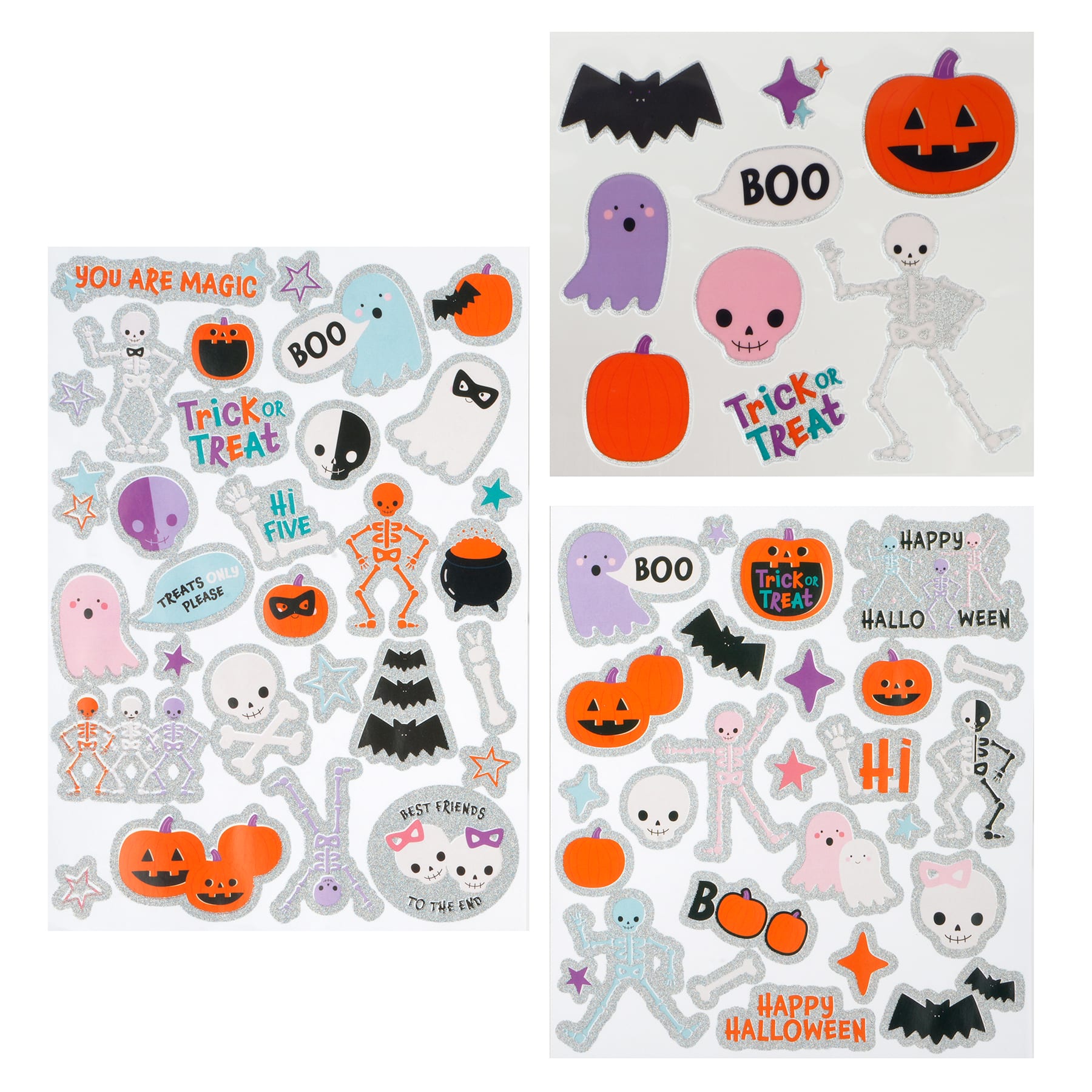 Halloween Bat Tiered Glitter Stickers by Creatology™