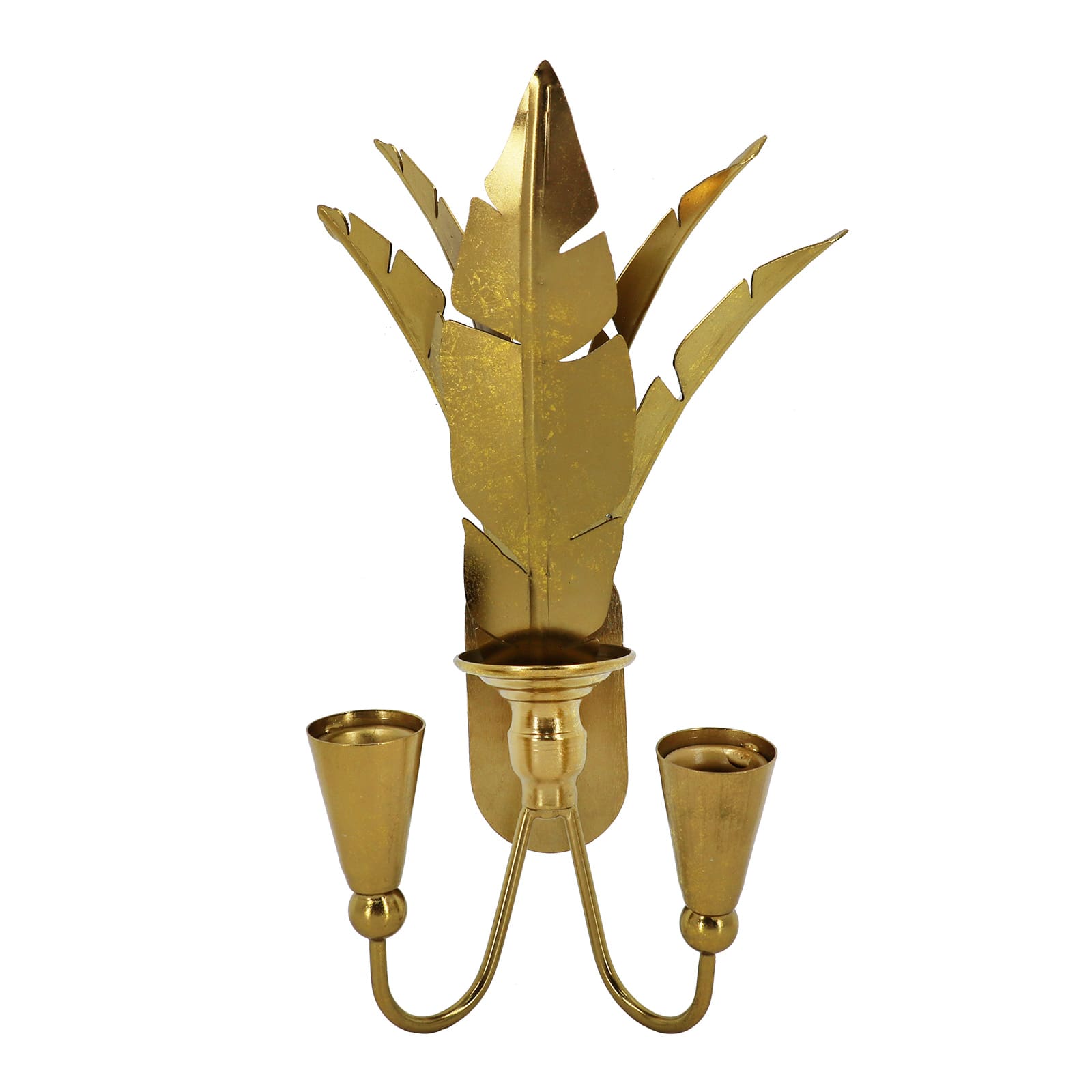 11.75" Gold Metal Candle Holder by Ashland®