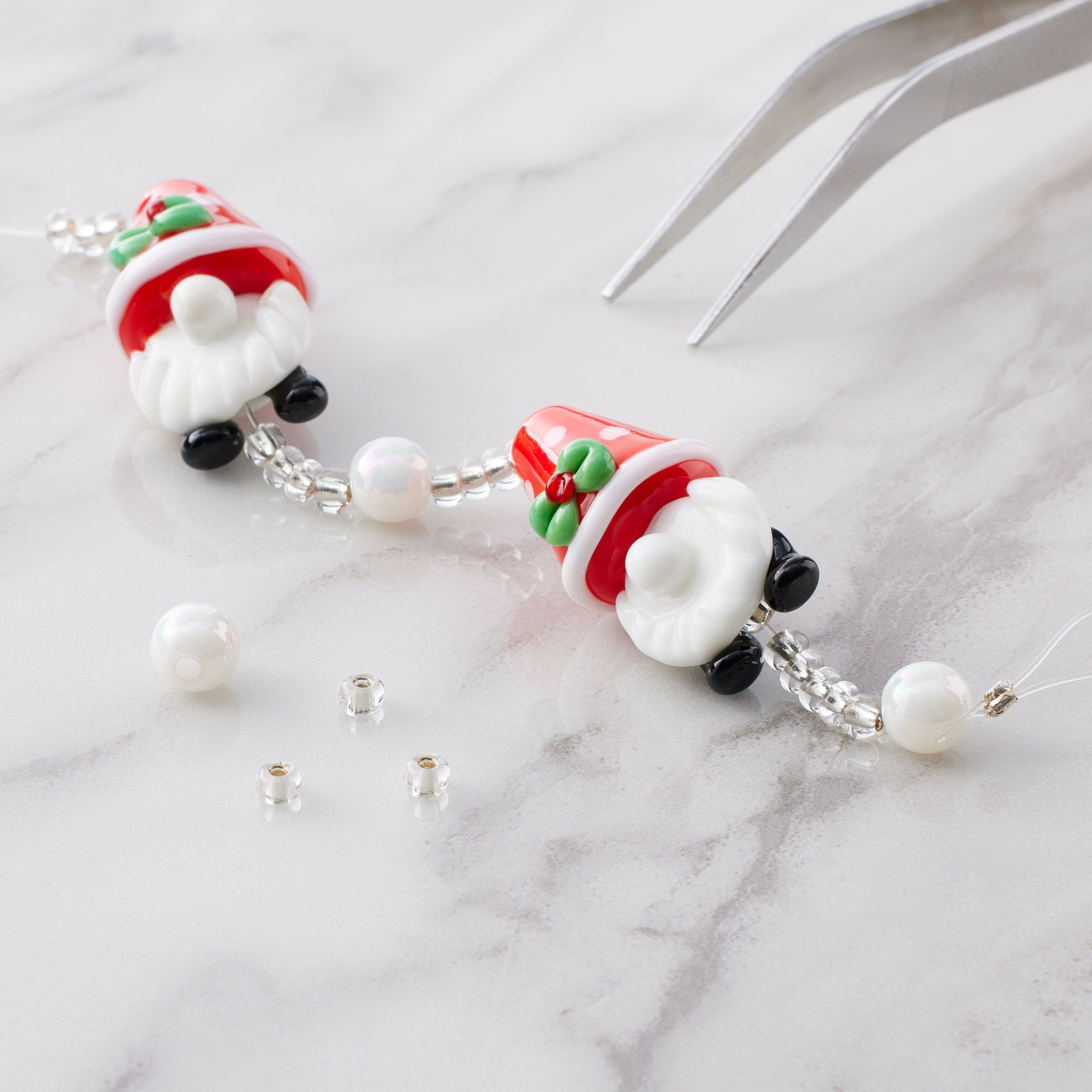 Christmas Gnome Lampwork Glass Bead Mix by Bead Landing™ - Image 2