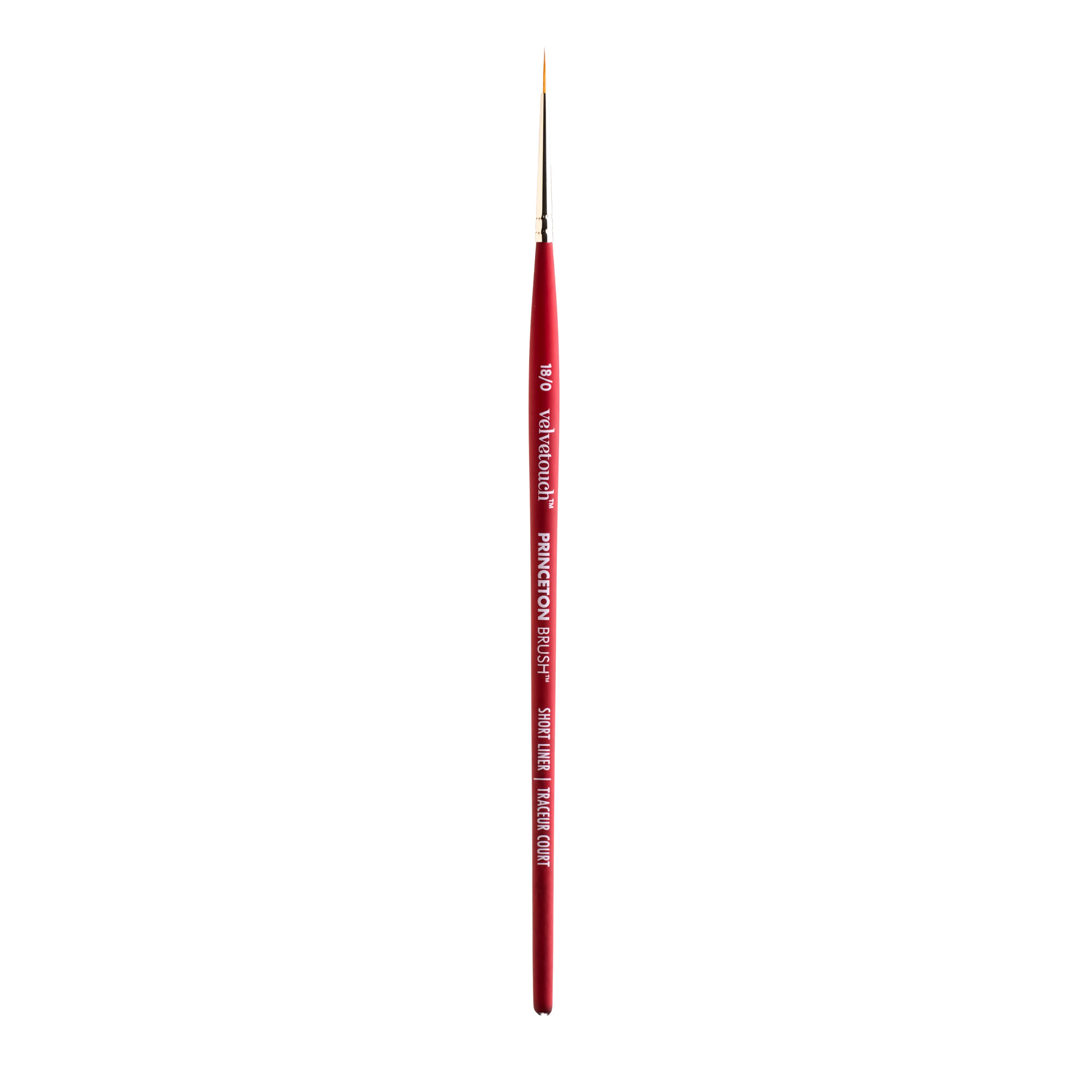 Princeton™ Velvetouch™ Size 18/0 Mixed Media Short Handle Short Liner Brush