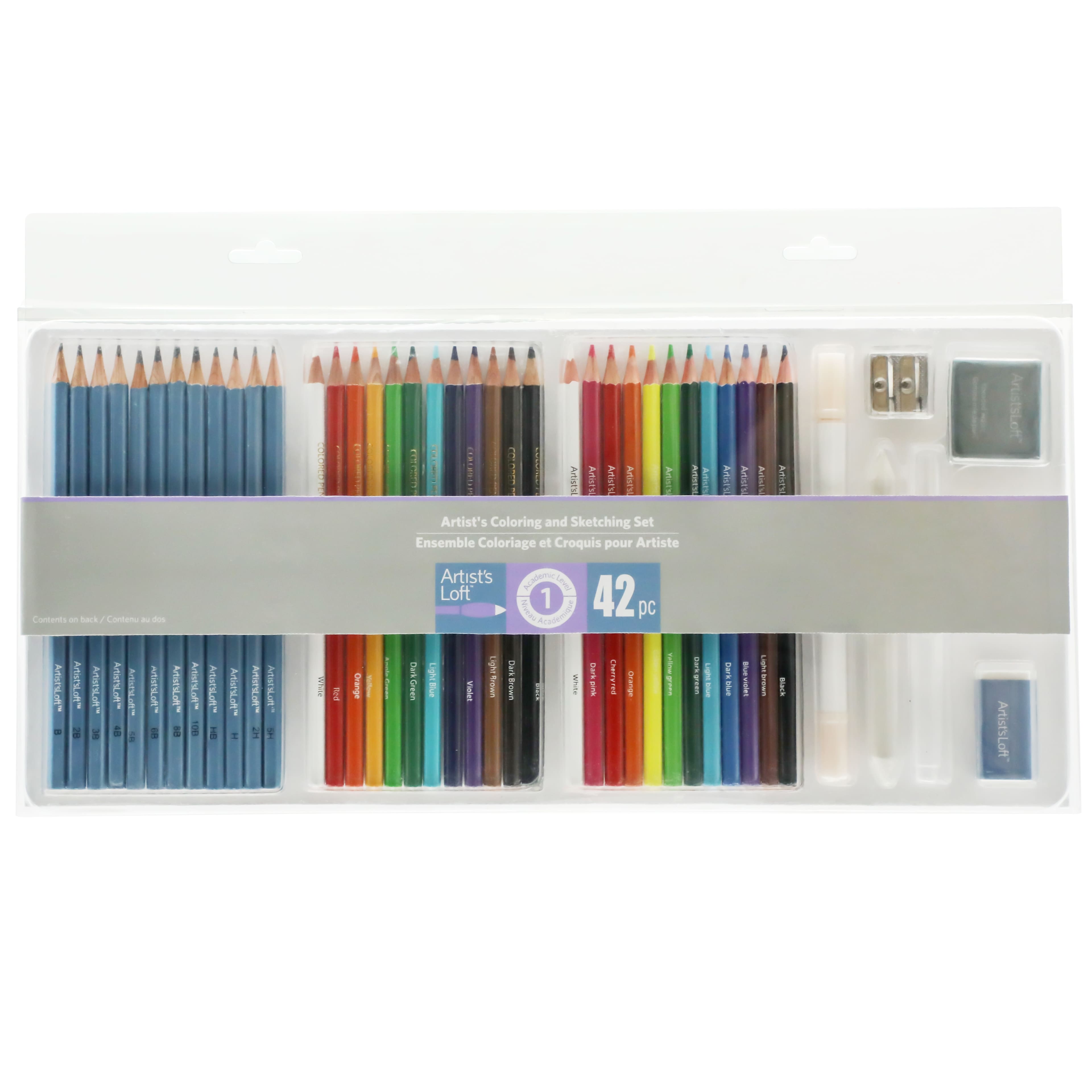 42 Piece Artist's Coloring & Sketching Set by Artist's Loft™