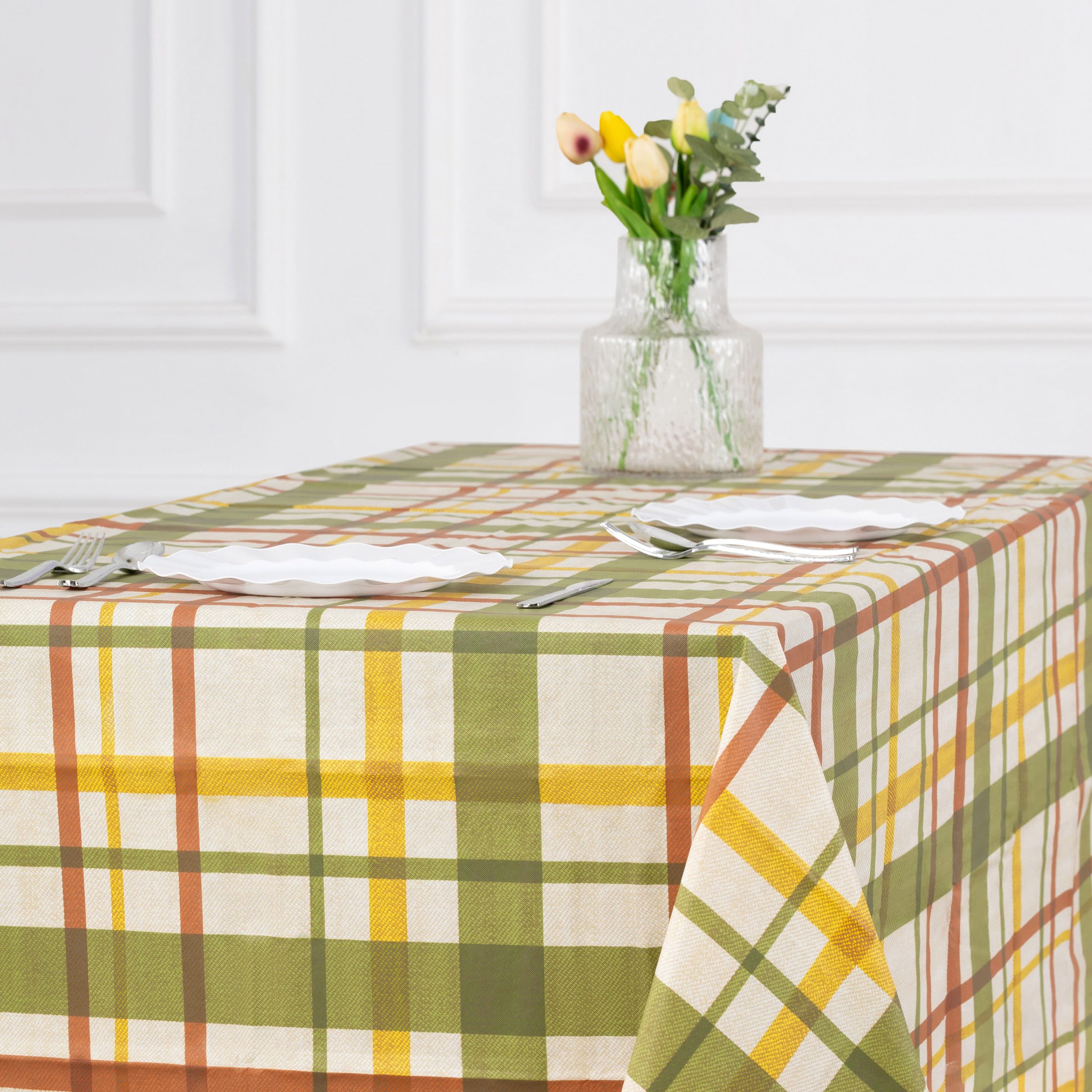 108" Plaid Table Cover by Celebrate It™ - Image 2