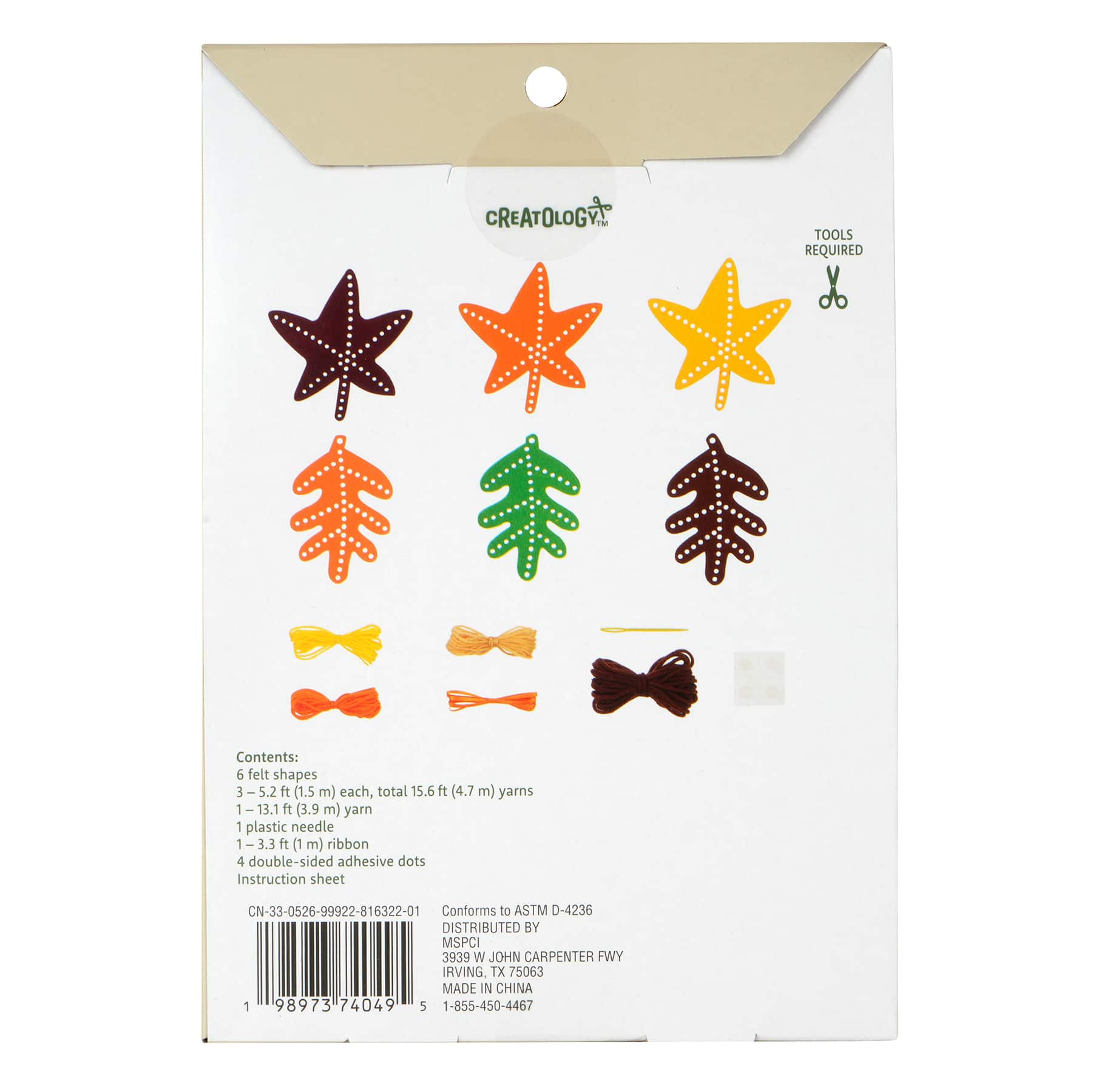 Thanksgiving Felt Leaf Weaving Craft Kit by Creatology™ - Image 2