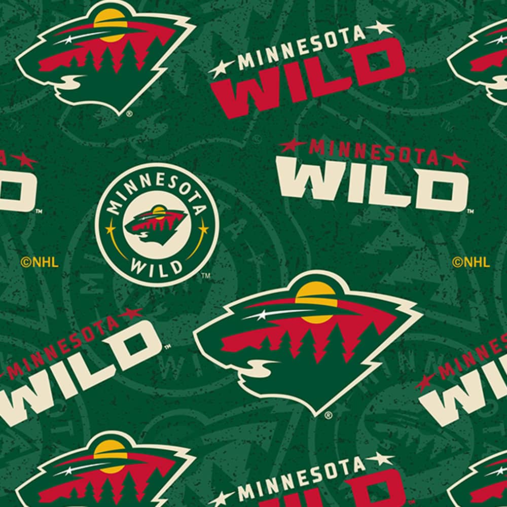 NHL Minnesota Wild Tone-on-Tone Cotton Fabric