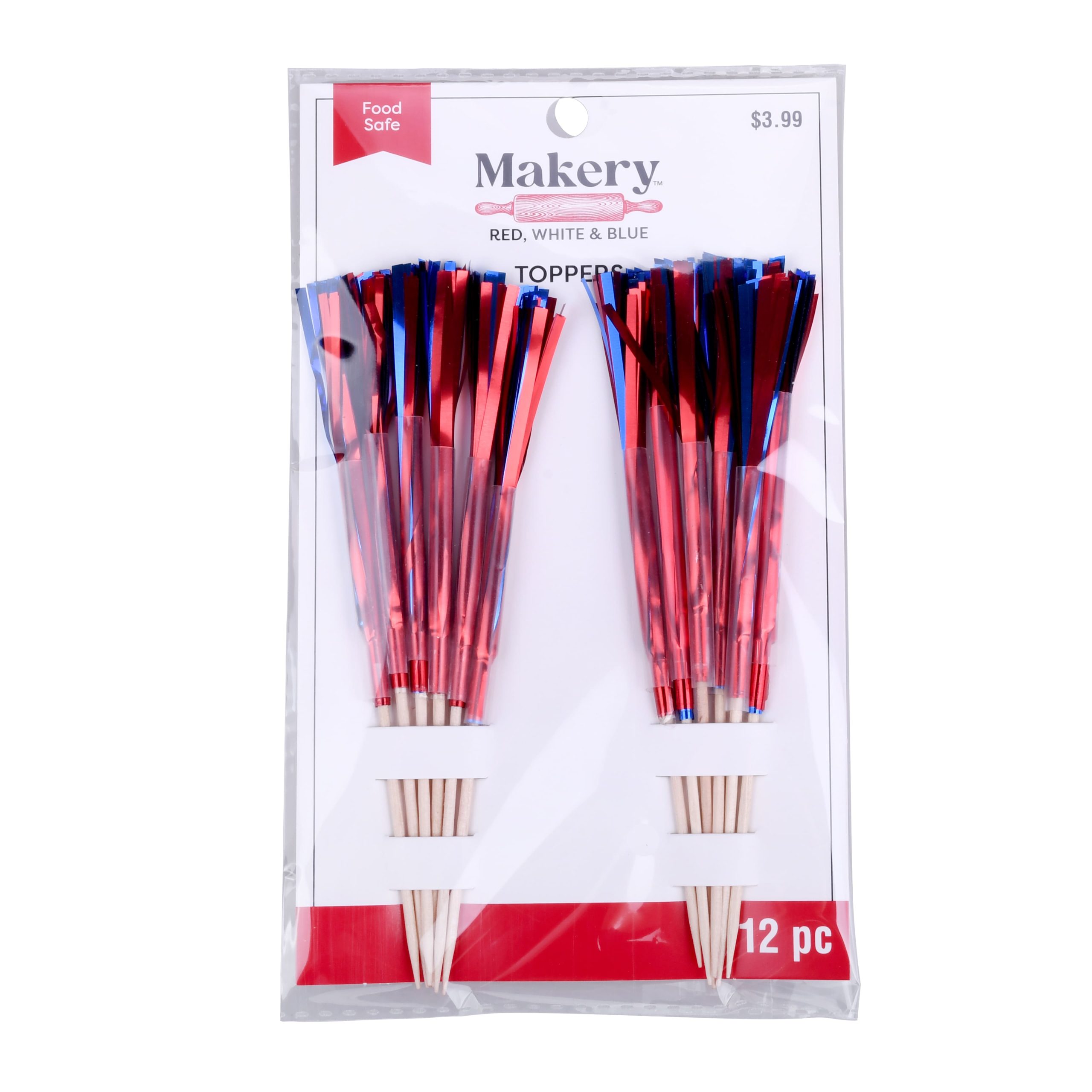Red, White & Blue Burst Toppers, 12ct. by Celebrate It™ - Image 2