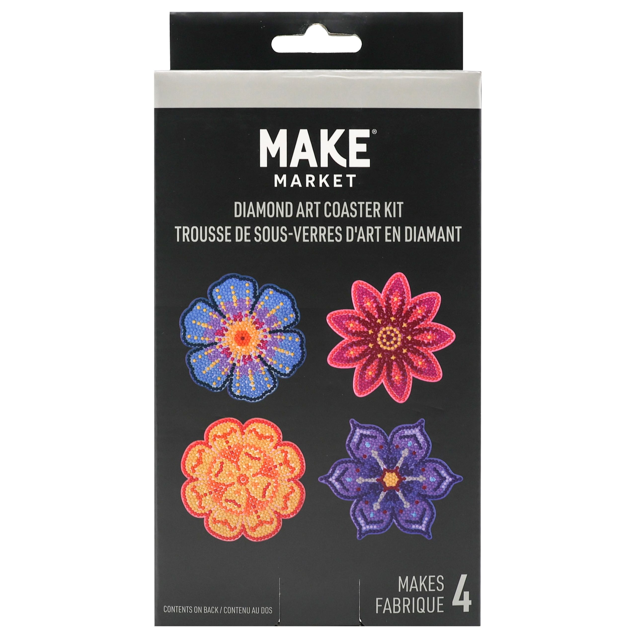 Floral Diamond Art Coaster Kit by Make Market® - Image 4