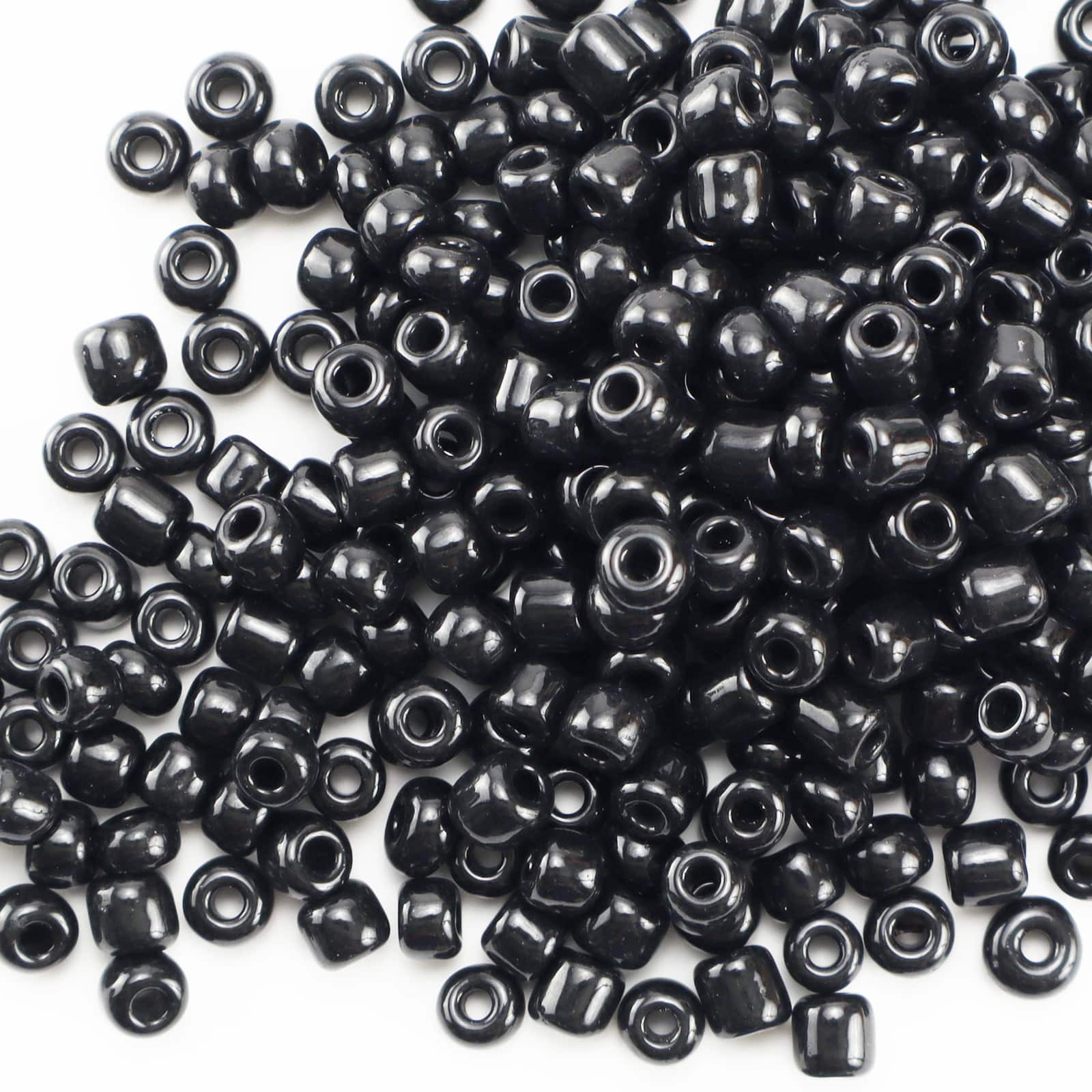 Black & Silver Mix Glass Seed Beads by Bead Landing® - Image 3