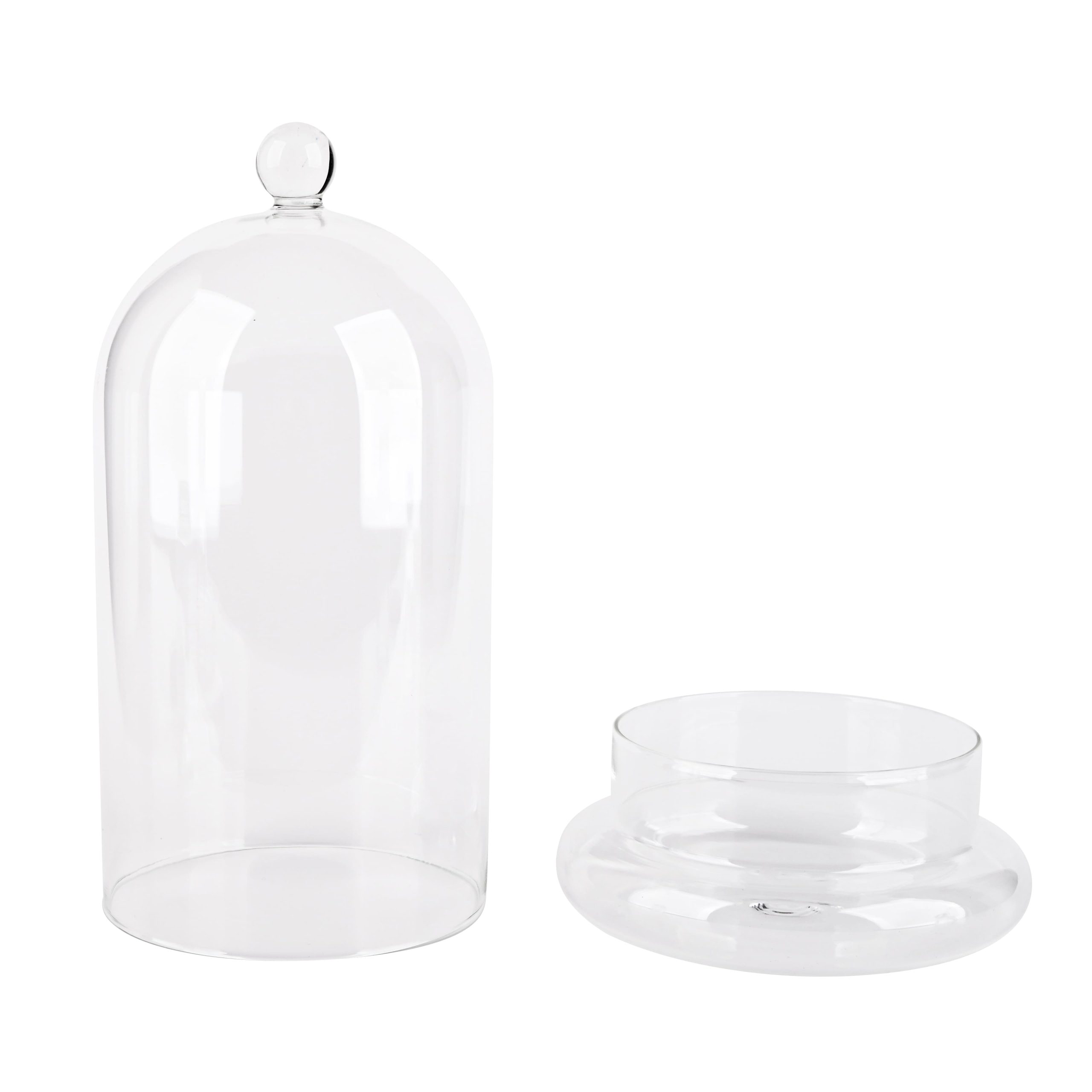 Large Glass Cloche with Base by Ashland® - Image 3
