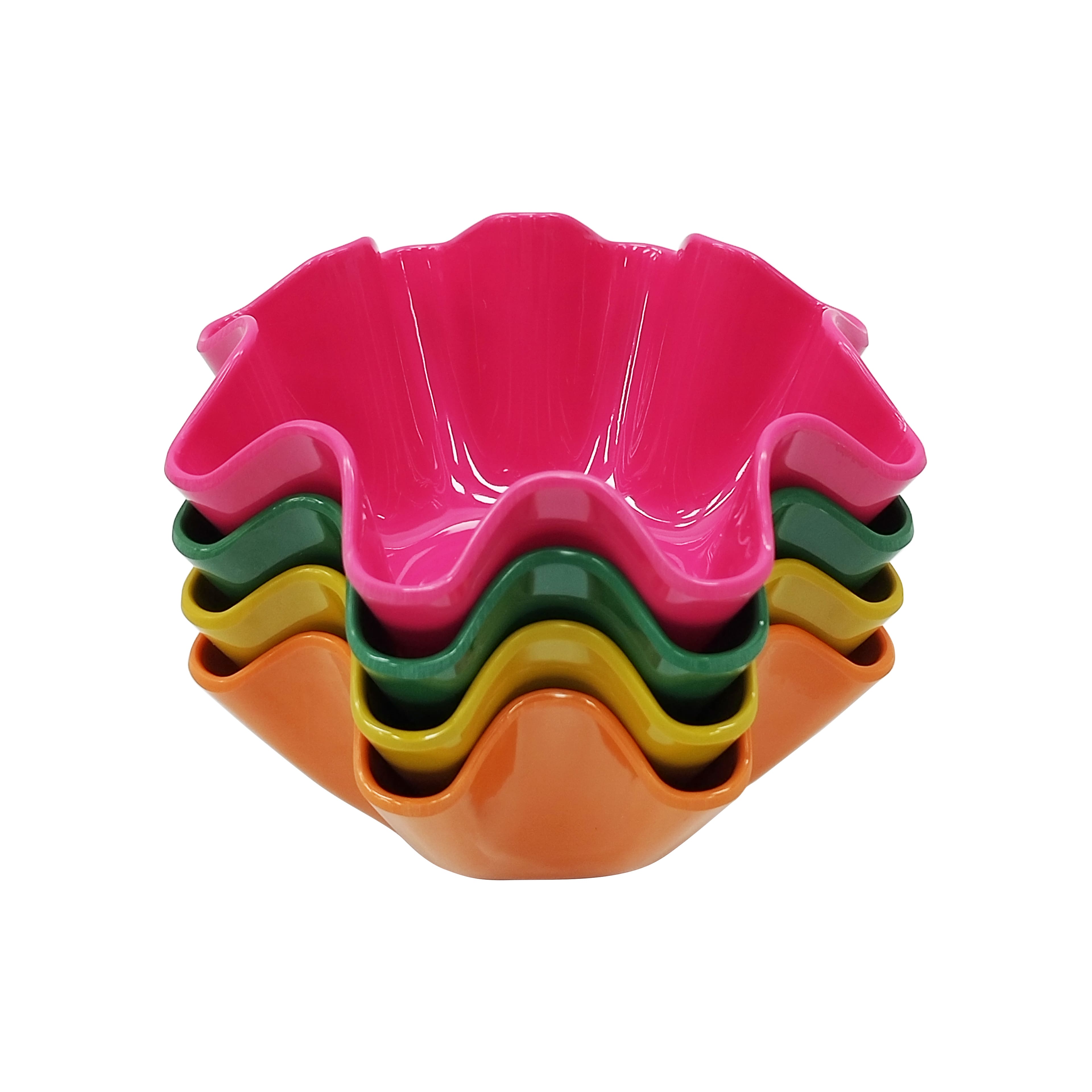 6.5" Melamine Ruffle Bowls, 4ct. by Celebrate It™