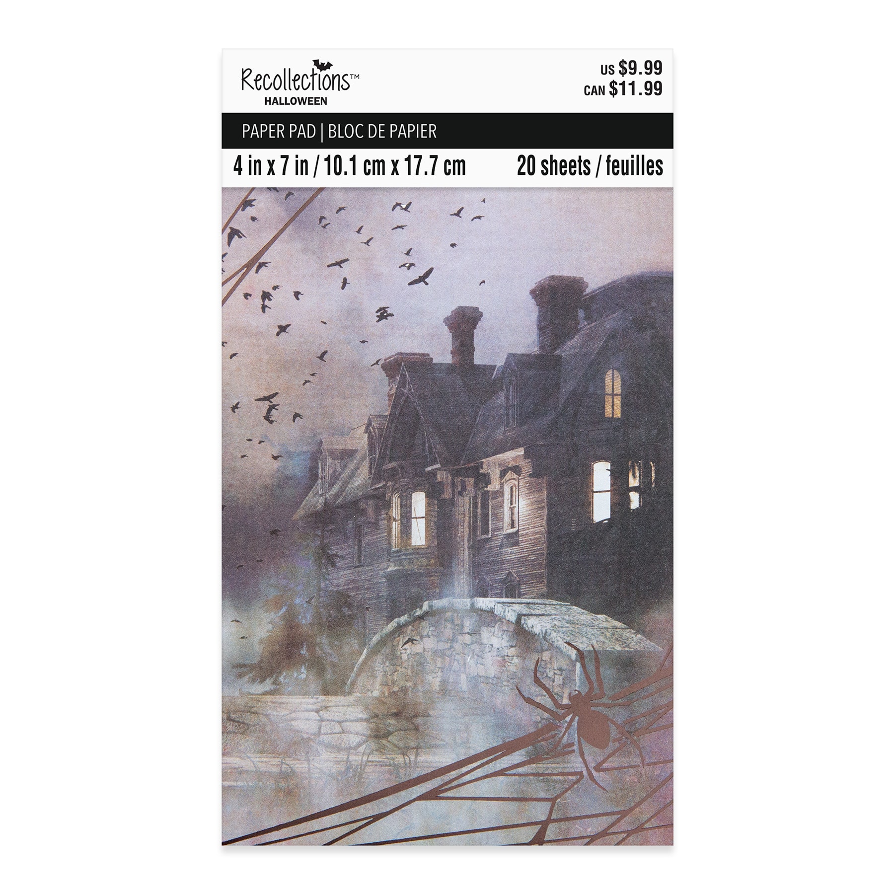 4" x 7" Hallowed Halls Backgrounds Paper Pad by Recollections™, 20 Sheets