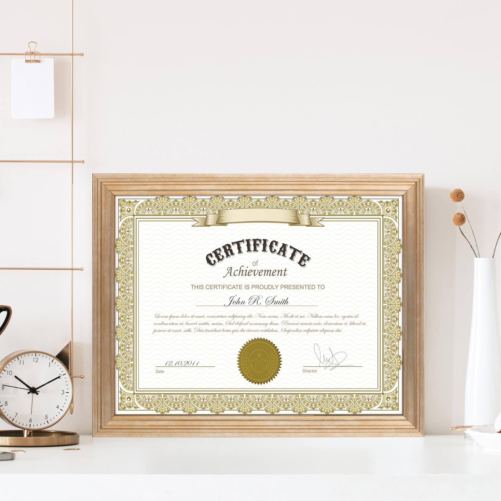 Aspect 8.5" x 11" Gold Narrow Frame by Studio Décor® - Image 4