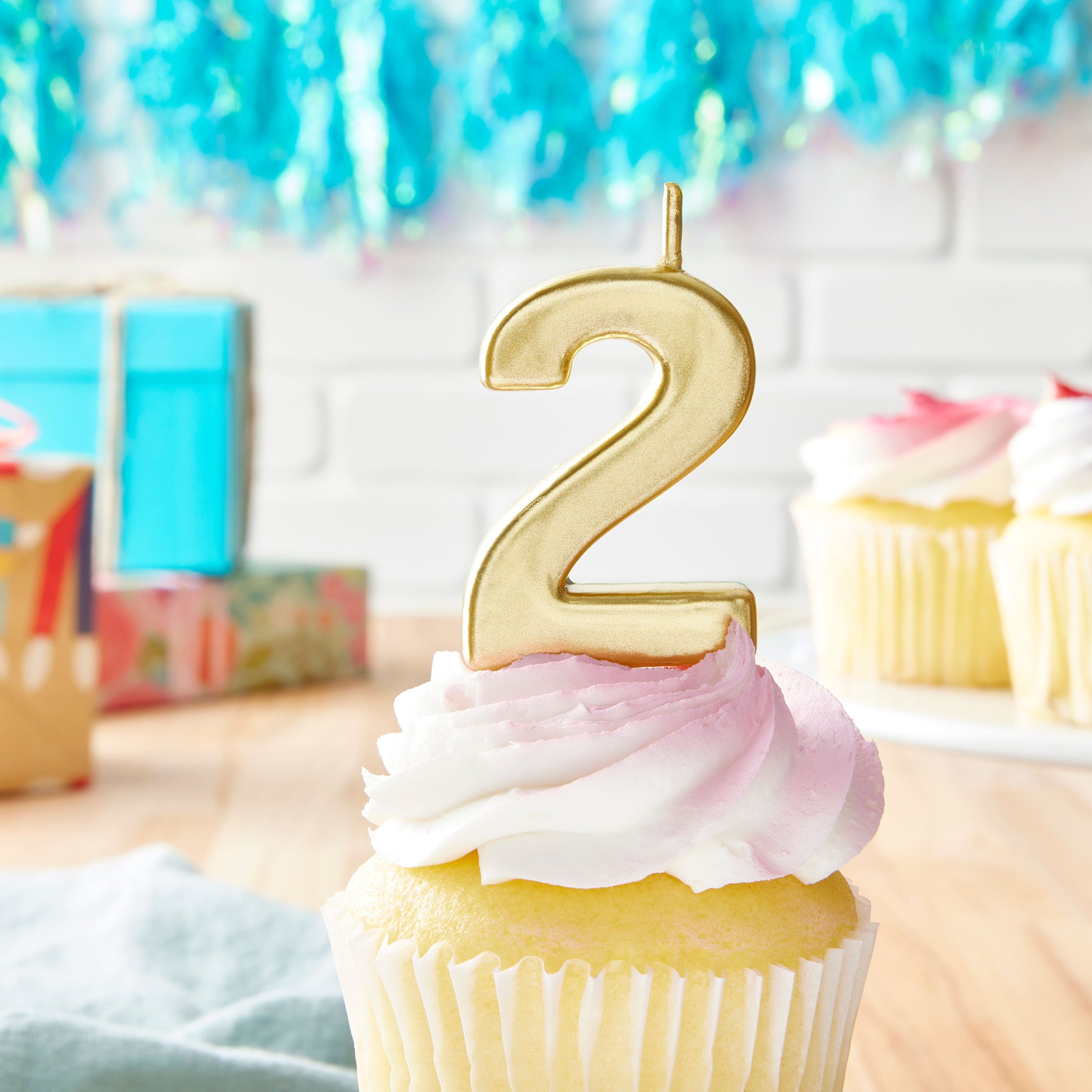 Gold Number Candle by Celebrate It® - Image 2