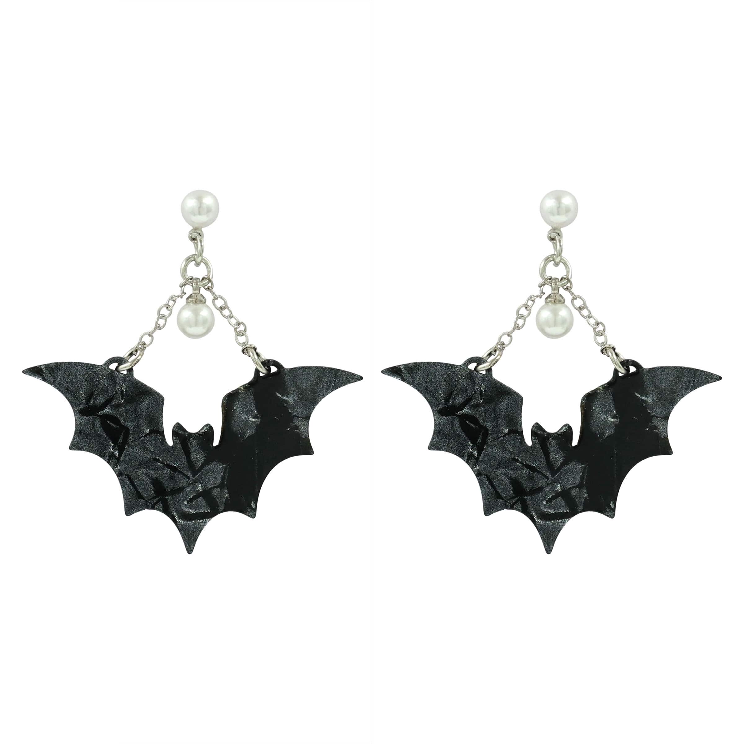 Halloween Black Bat Earrings by Celebrate It™