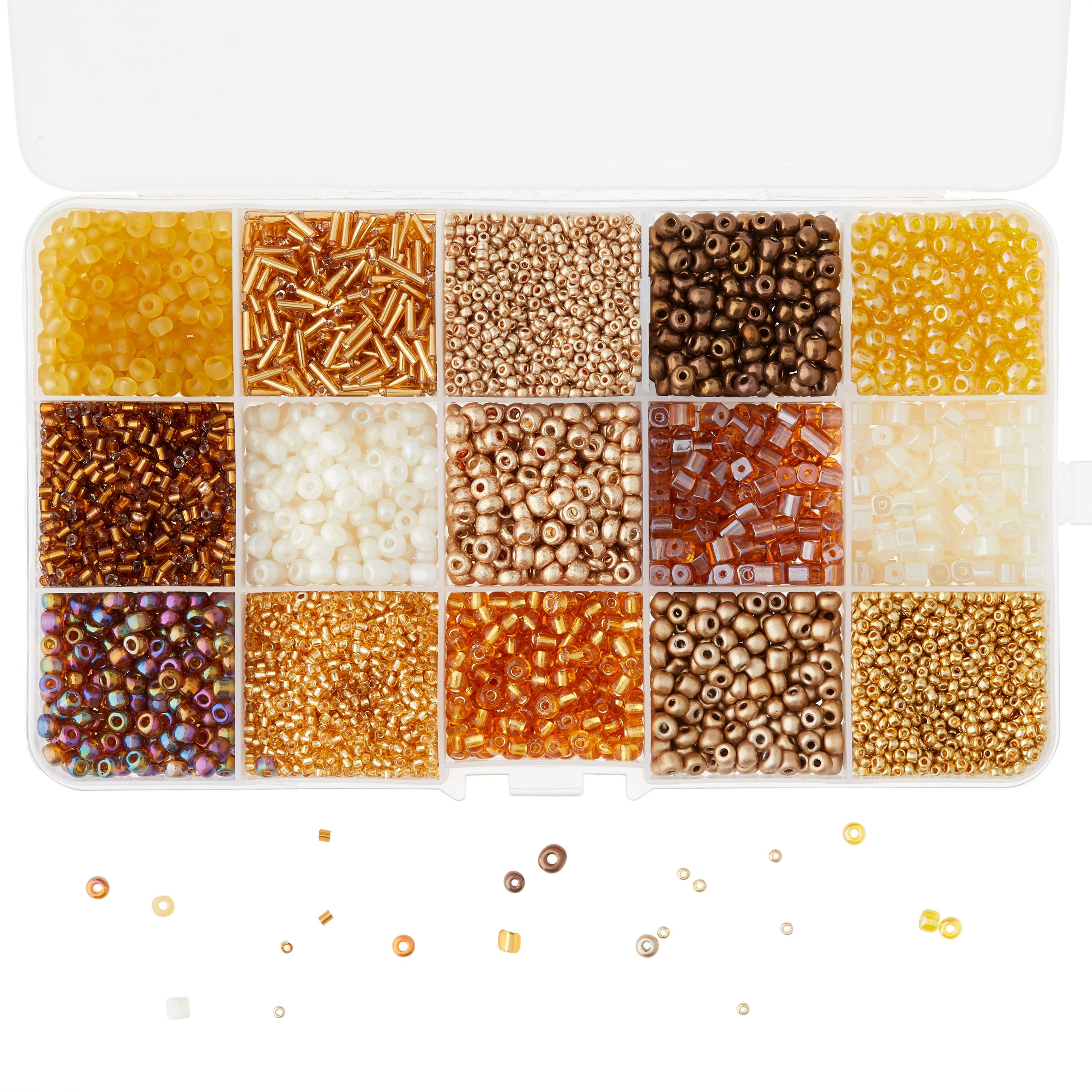 Champagne Mix Glass Seed Beads by Bead Landing®