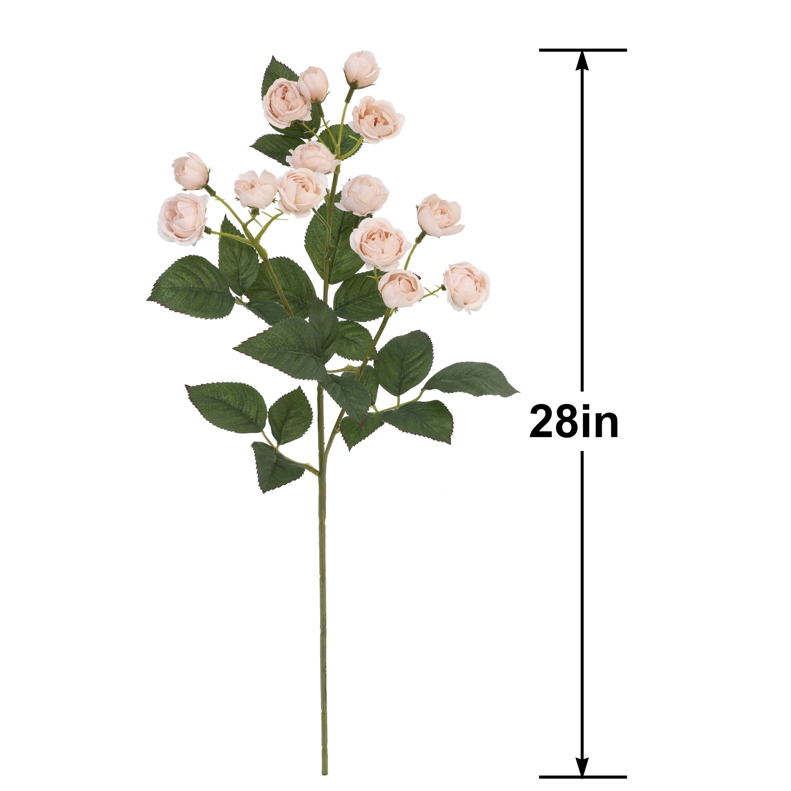 28" Soft Peach Rose Stem by Ashland® - Image 3
