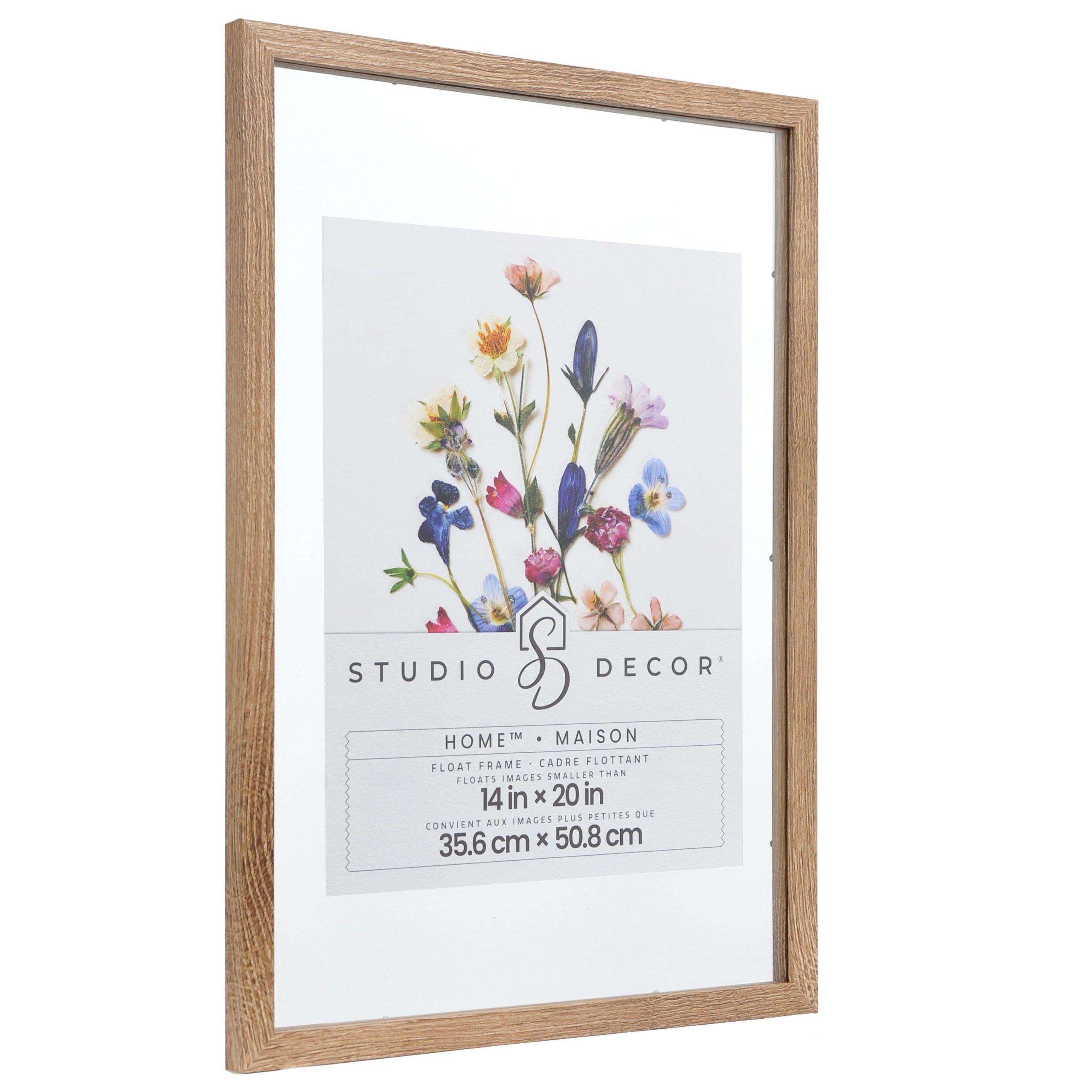 Home™ 14" x 20" Brown Float Frame by Studio Décor® - Image 2