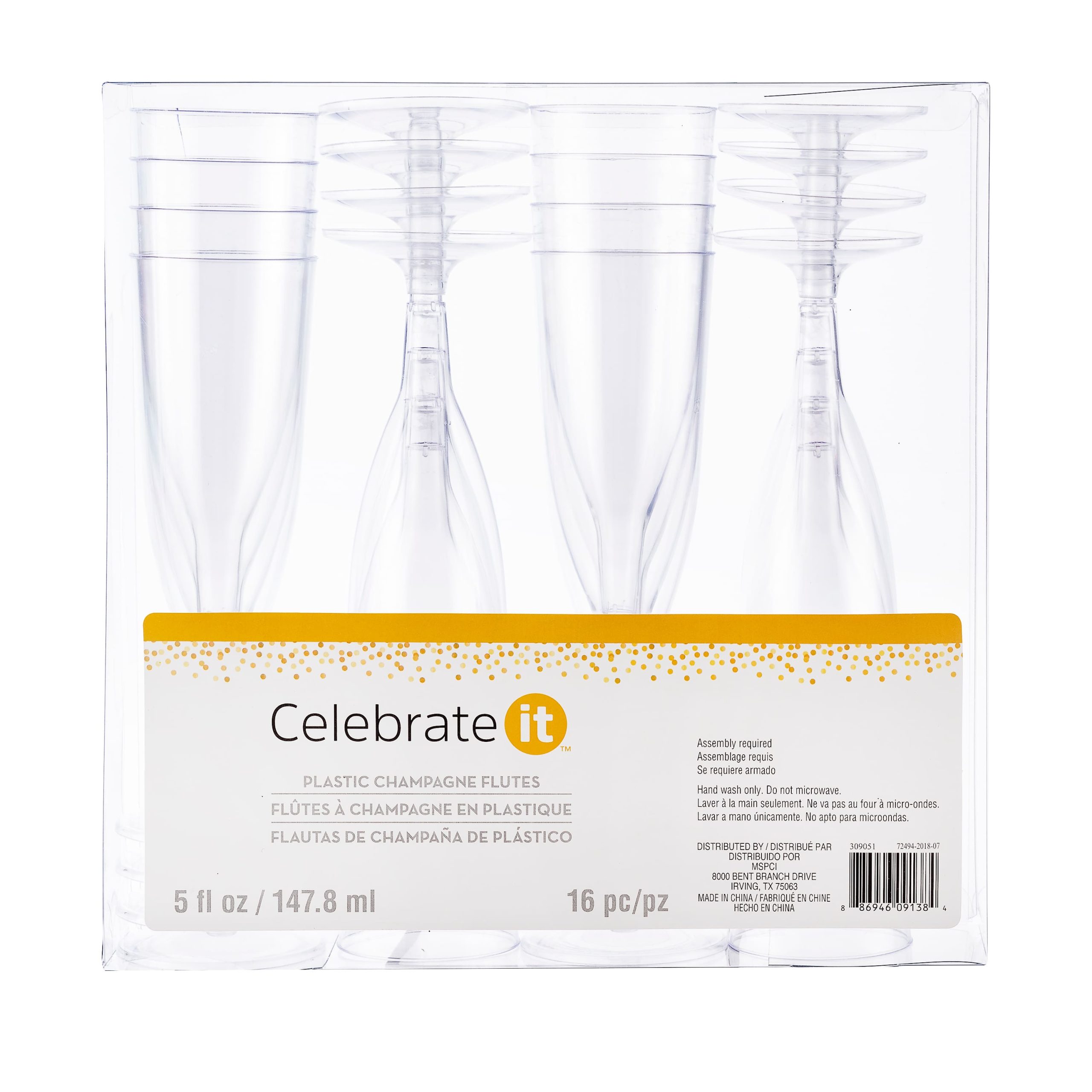 5oz. Plastic Champagne Flutes by Celebrate It™, 16ct. - Image 3