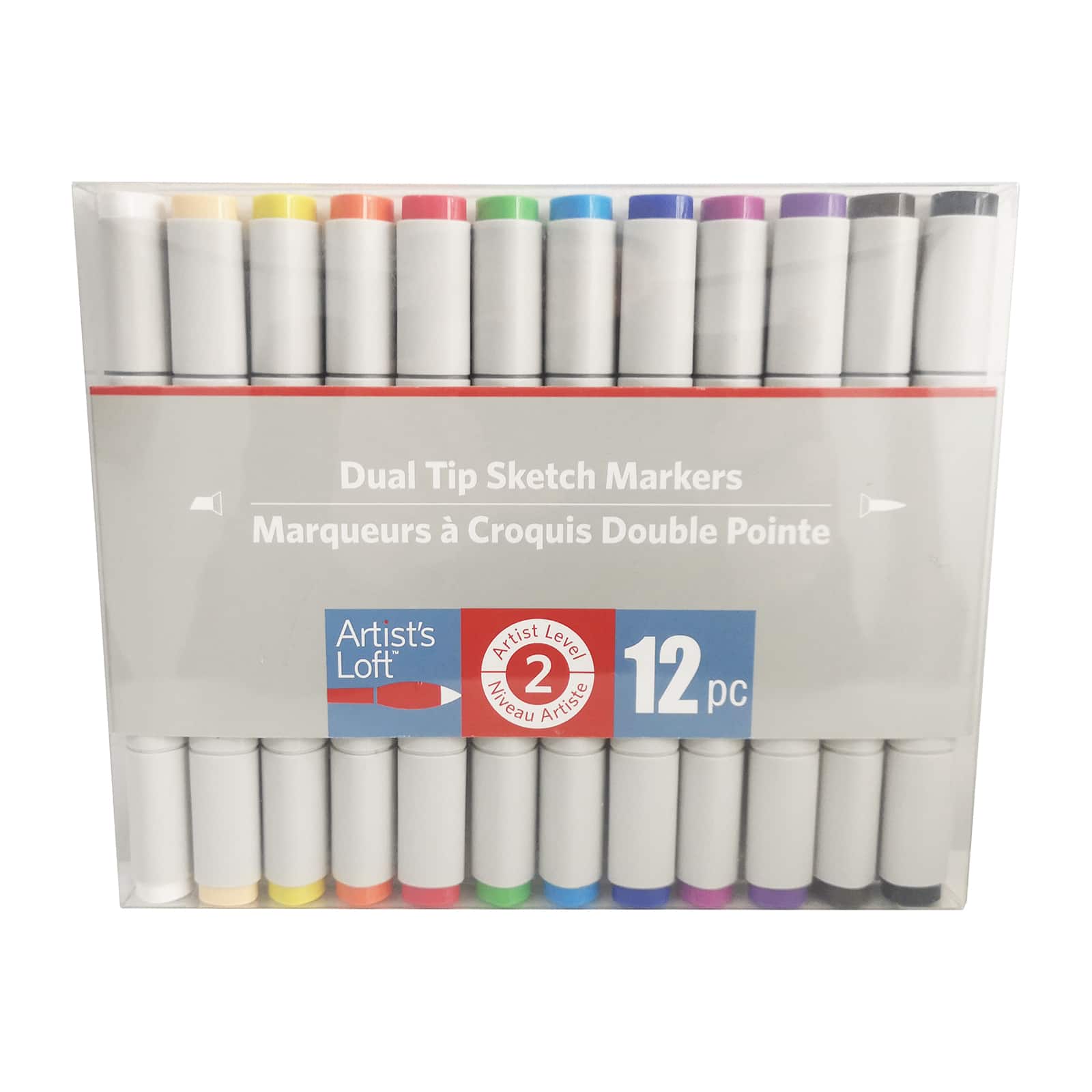 12 Color Dual Tip Sketch Markers by Artist's Loft™