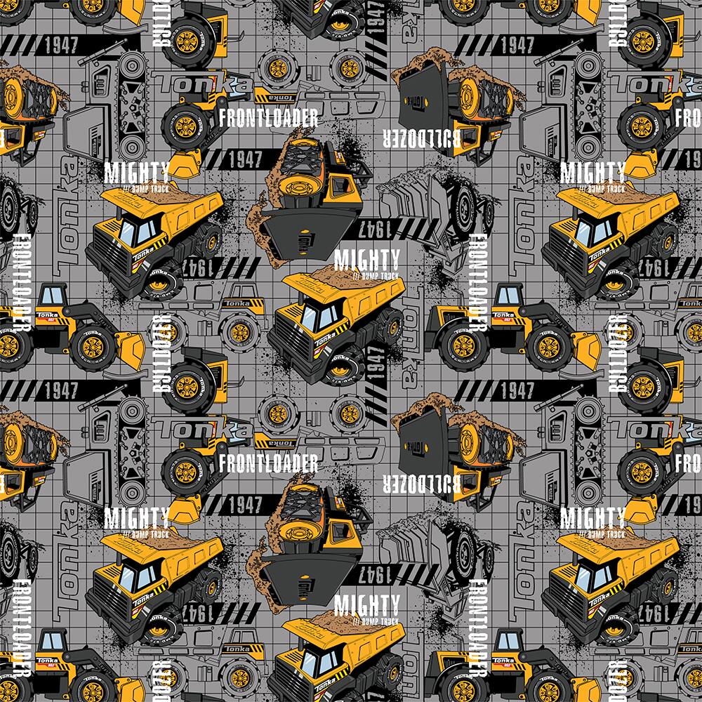 Tonka® Trucks Toss Cotton Quilting Fabric