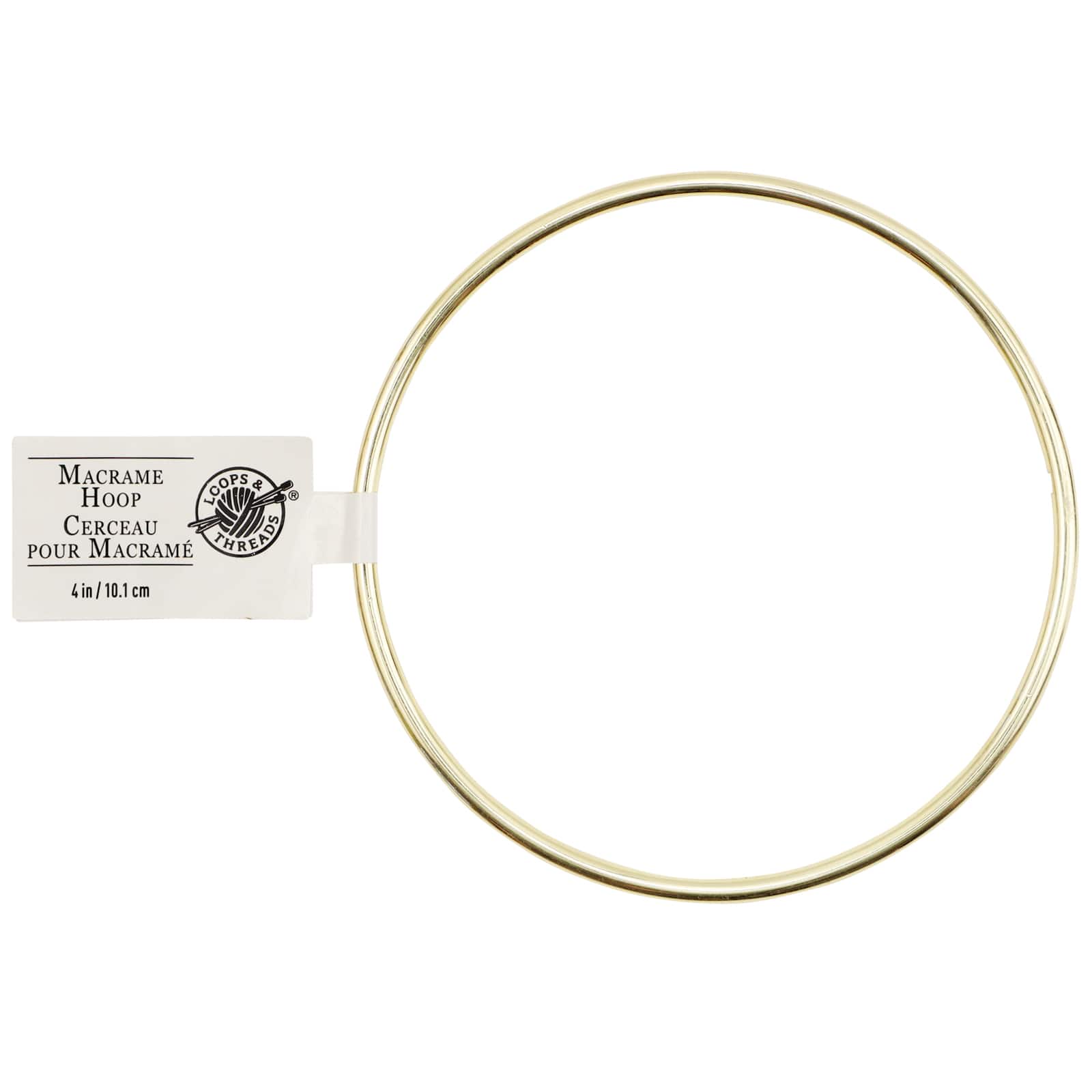 Macramé Brass Ring by Loops & Threads®