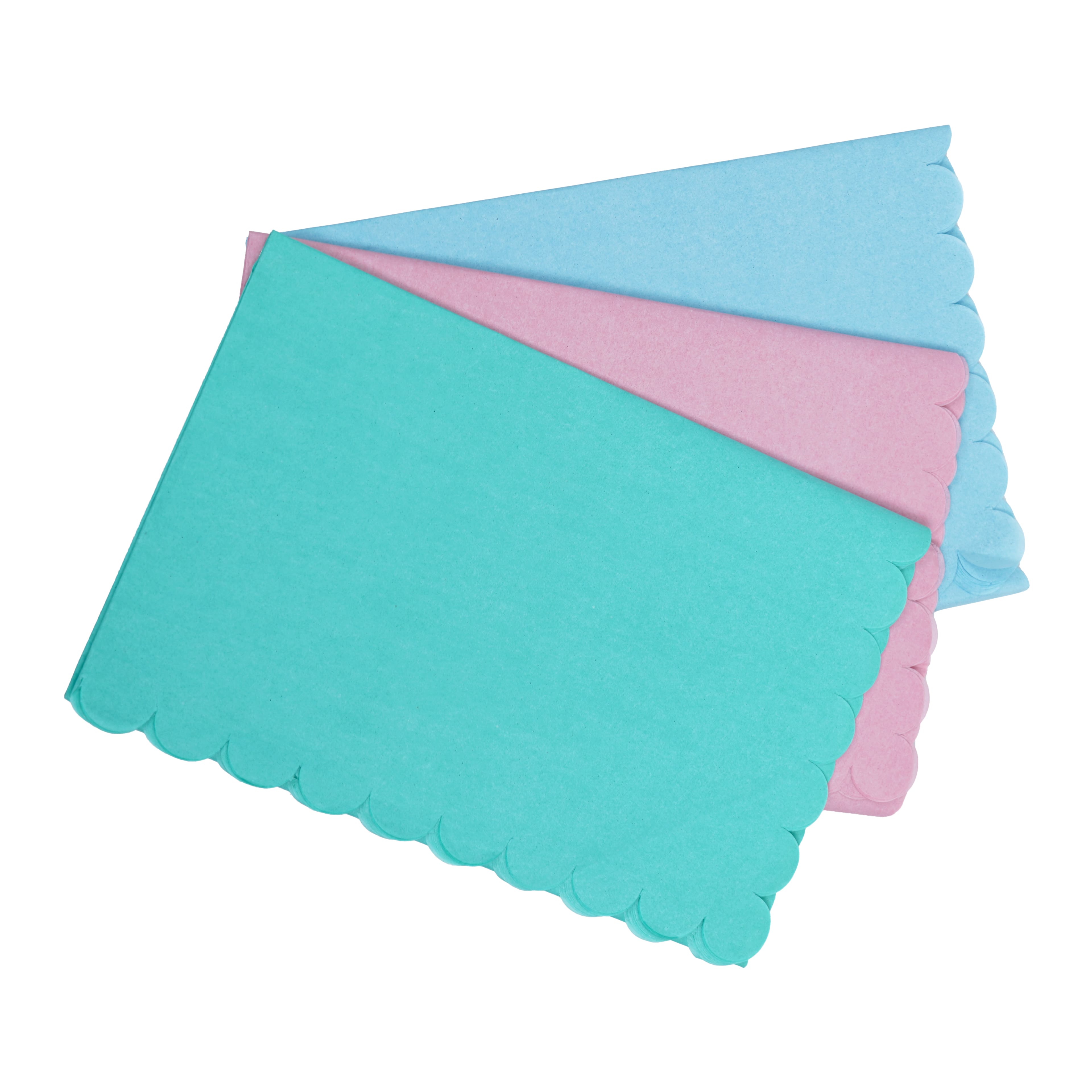 Pastel Mix Scalloped Tissue Paper Sheets, 12ct. by Celebrate It™