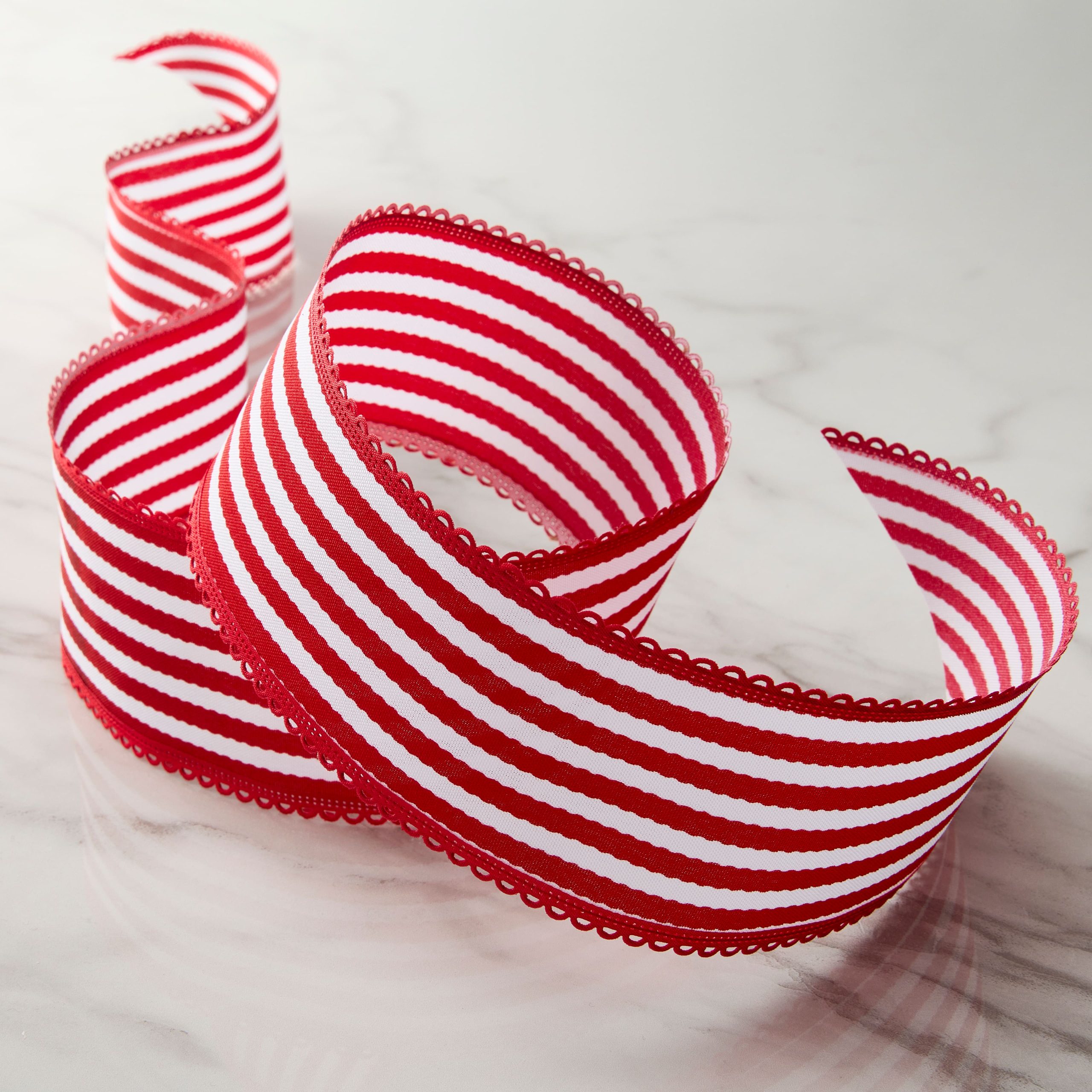 2.5" x 3yd. Taffeta Wired Striped Ribbon by Celebrate It™ Classic - Image 2