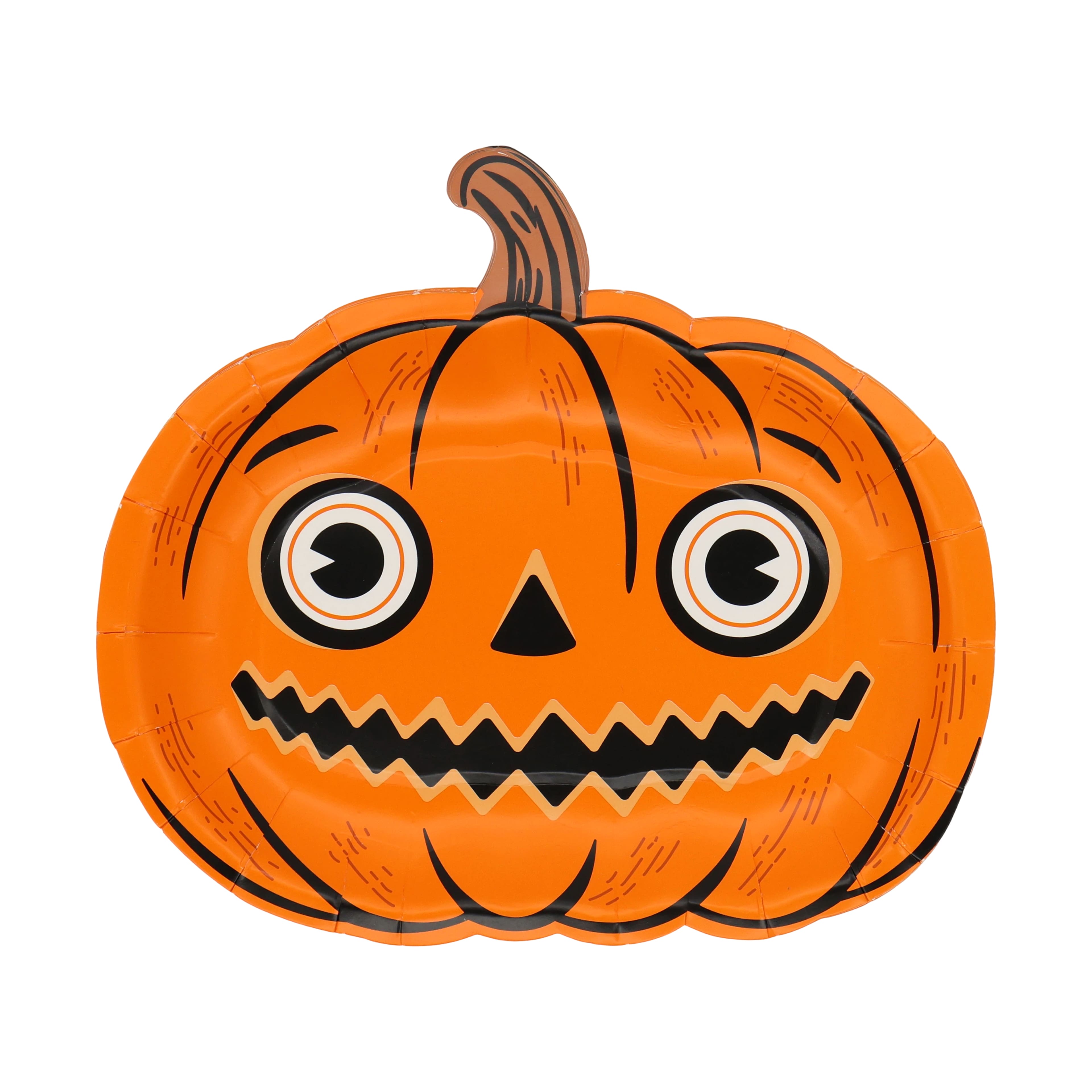 7" Halloween Jack-o'-Lantern Paper Snack Plates, 10ct. by Celebrate It™
