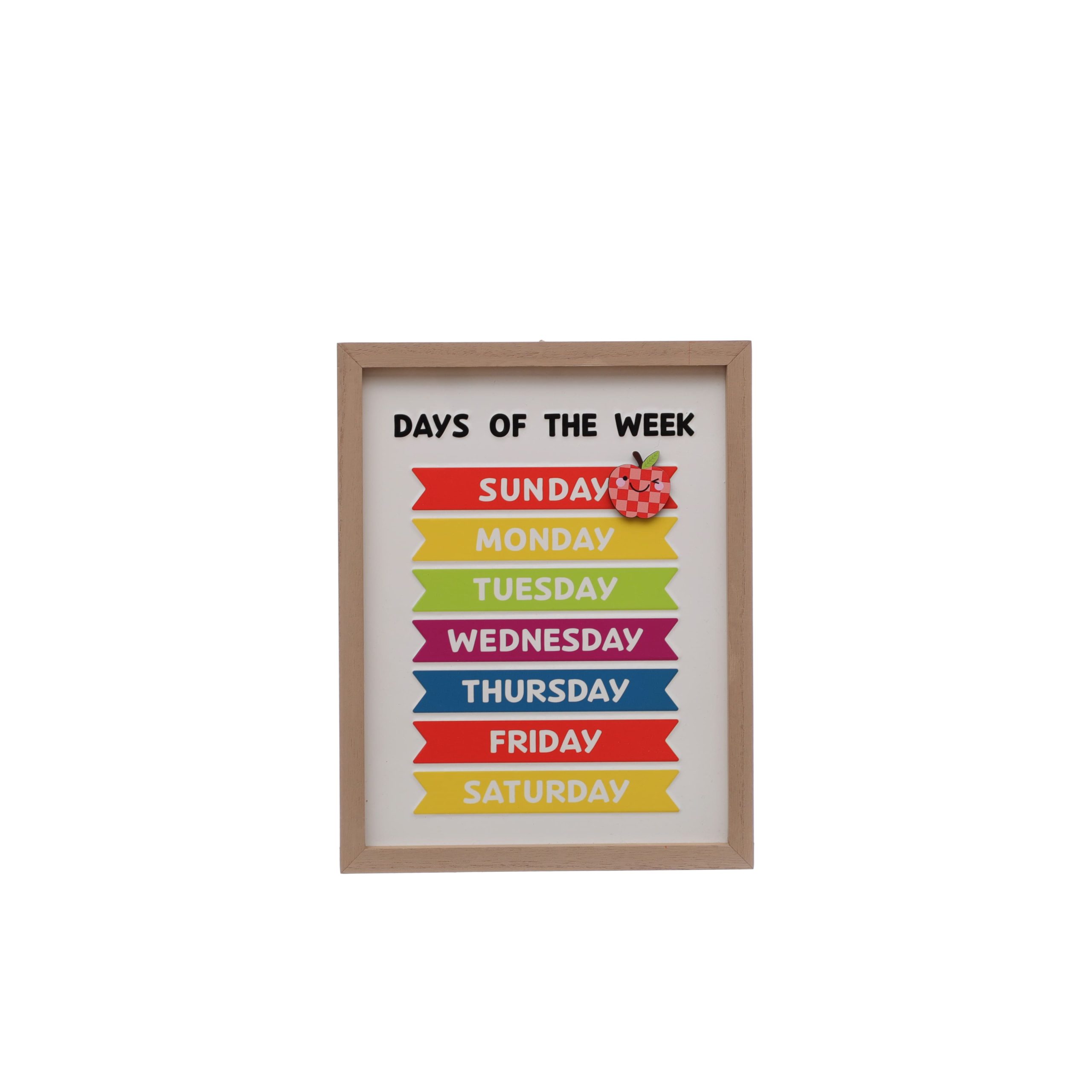 Class Rules! 9.75" x 12.5" Weekdays with Magnet Wall Décor by B2C™
